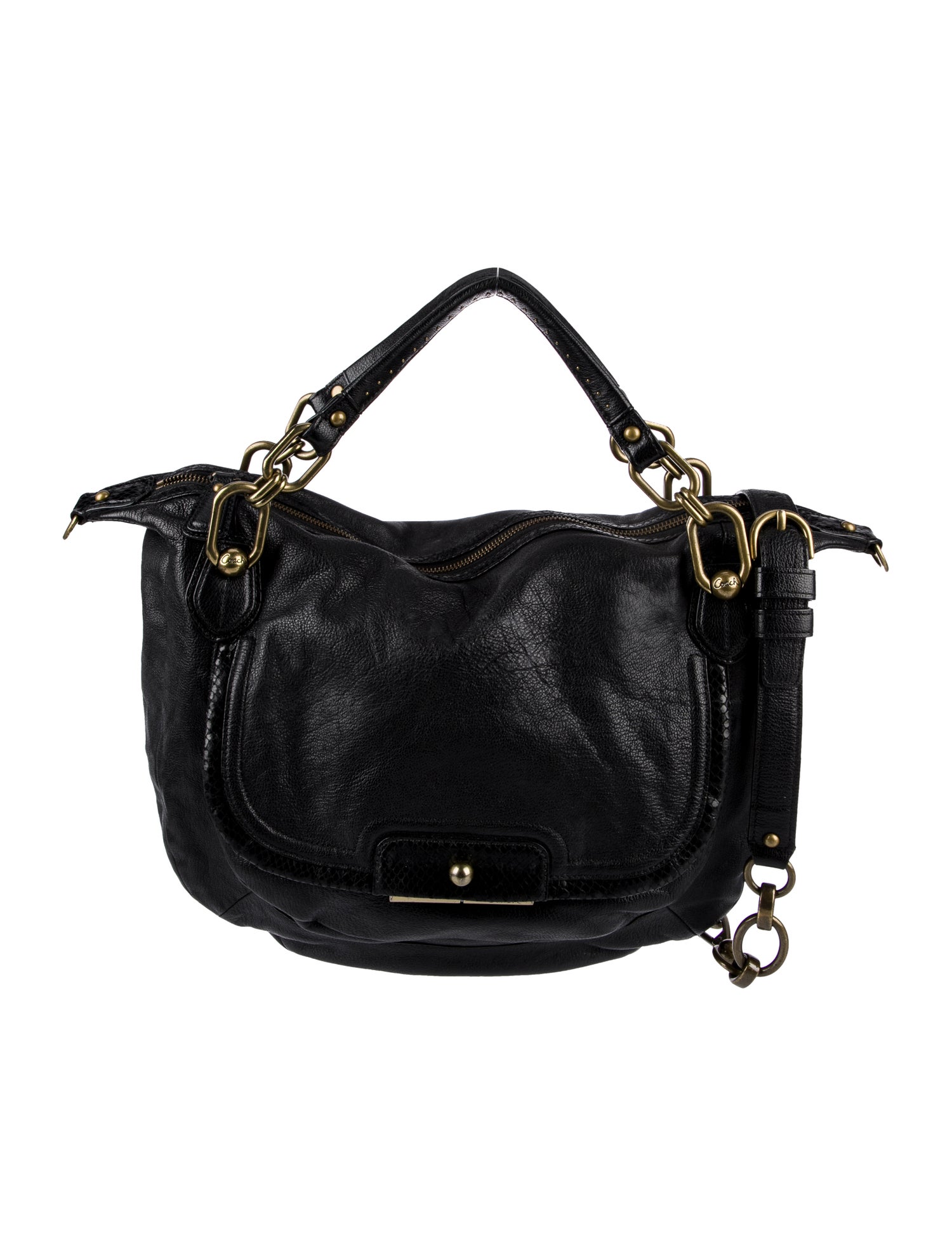 Coach Leather Top Handle Bag