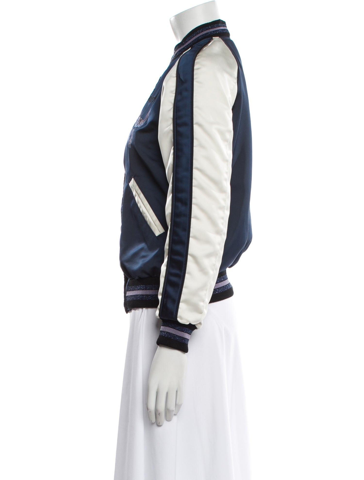 Coach Striped Bomber Jacket