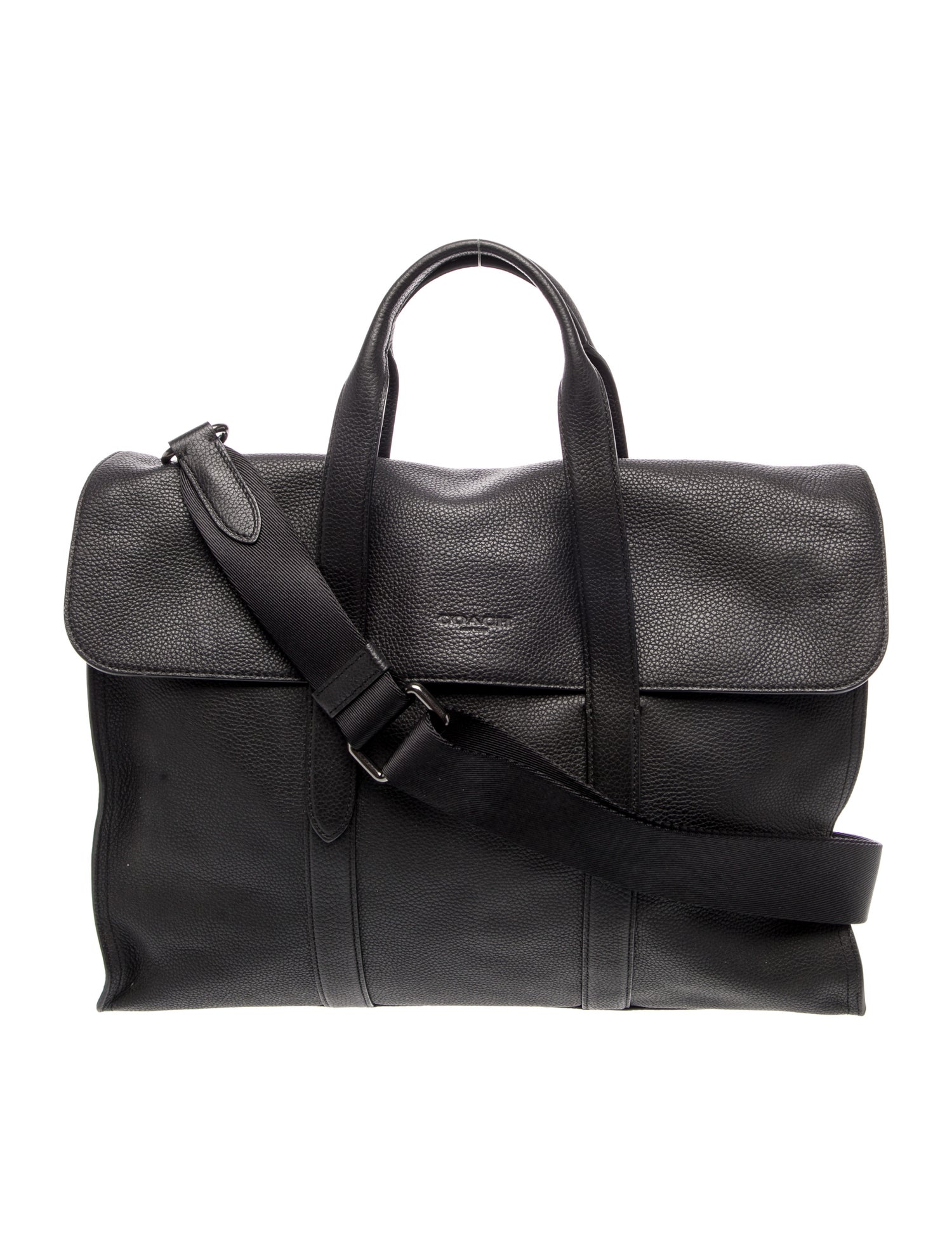 Coach Leather Weekender Bag