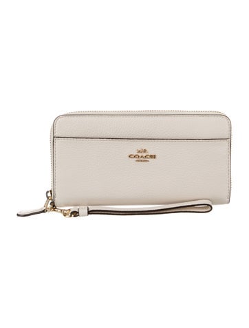 Coach Wallets Travel Continental Leather Wristlet