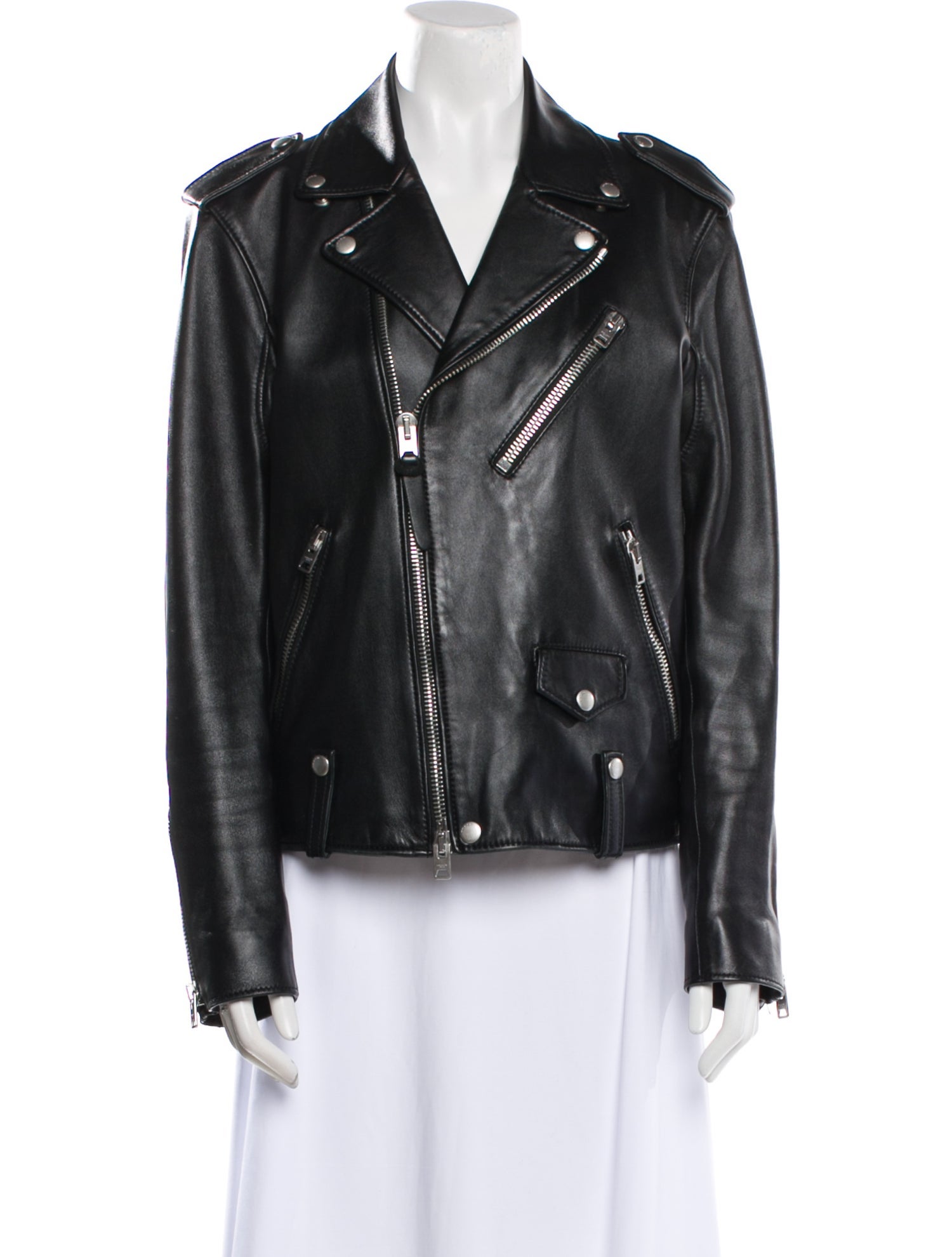 Coach Lamb Leather Biker Jacket