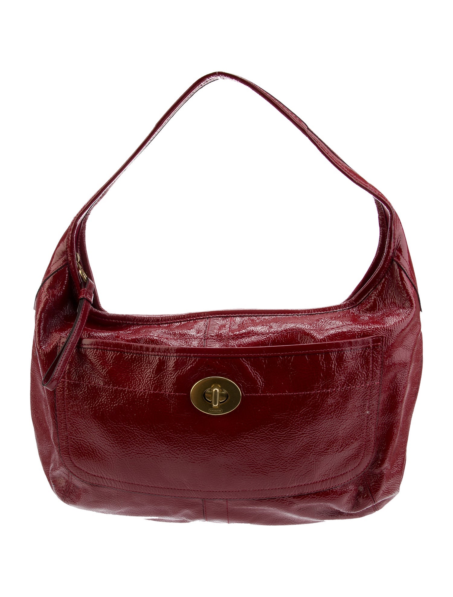 Coach Patent Leather Shoulder Bag