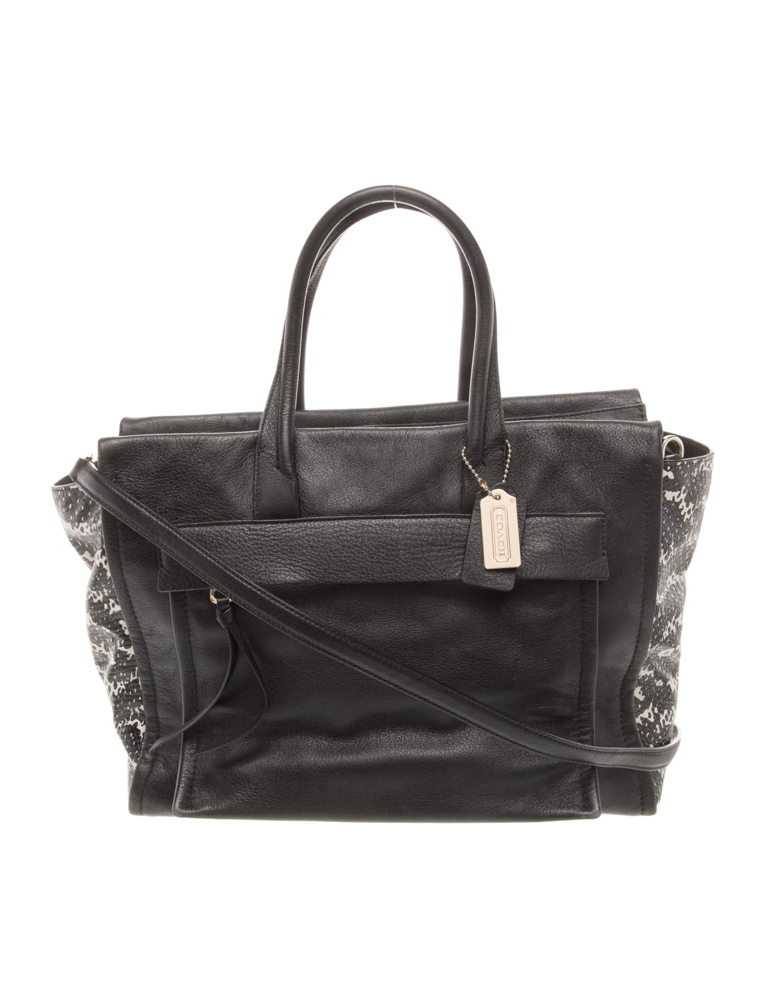 Coach Leather Top Handle Bag