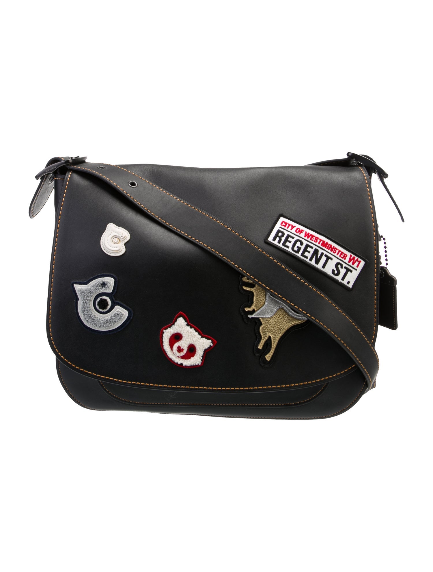 Coach Leather Messenger Bag