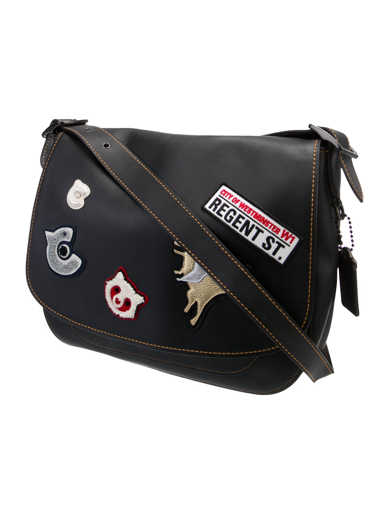 Coach Leather Messenger Bag