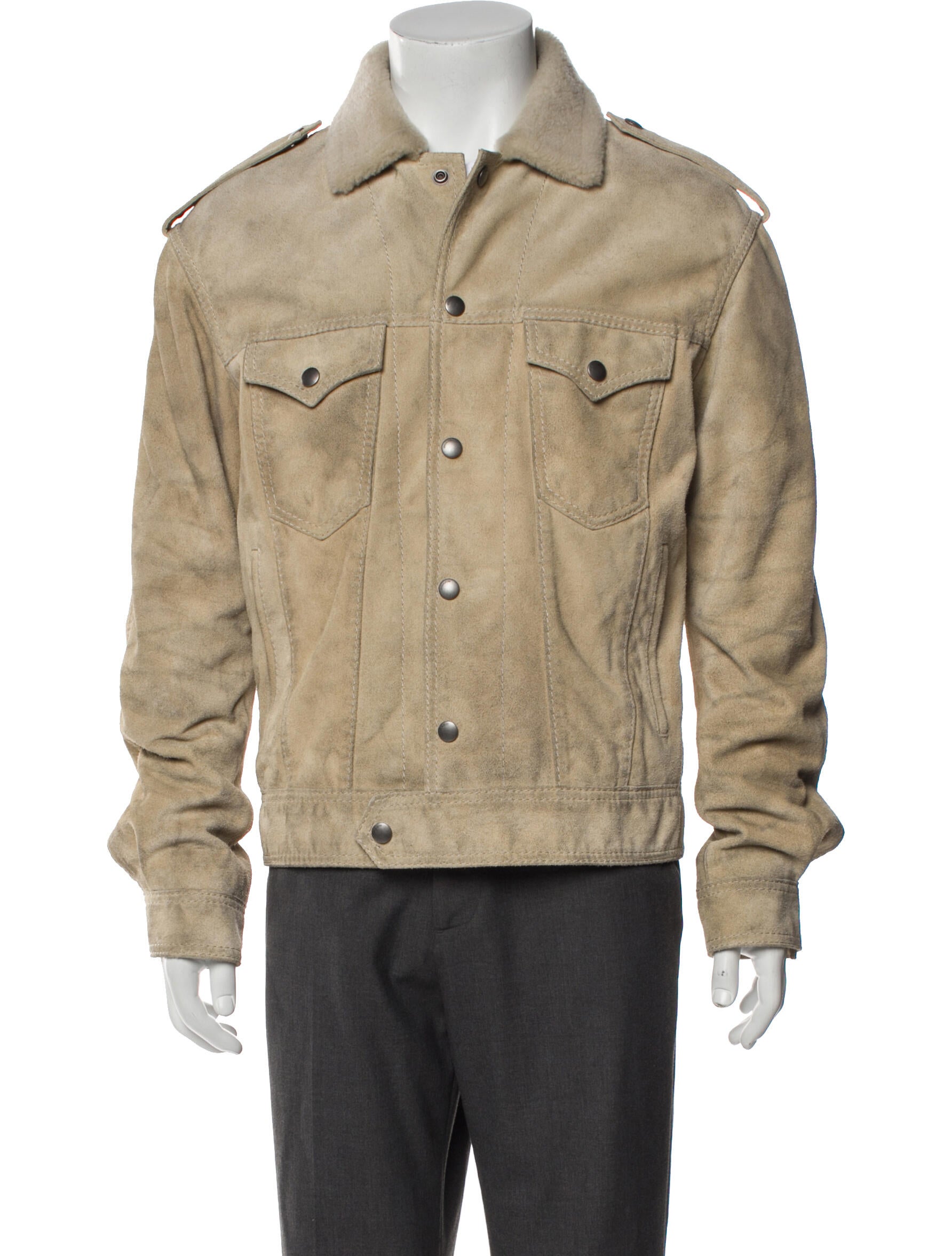 Coach Suede Trucker Jacket