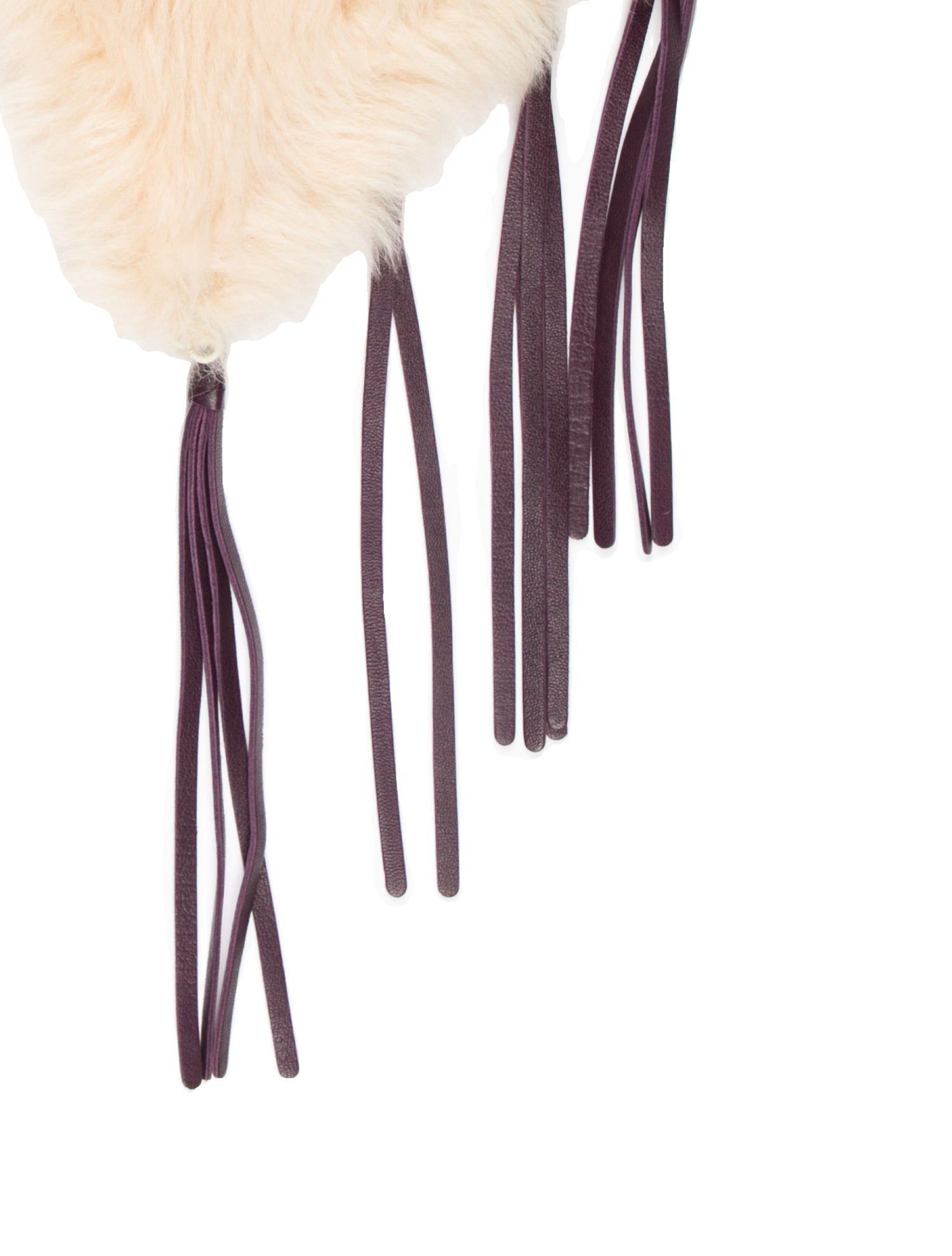 Coach Fringe Embellished Fur Stole