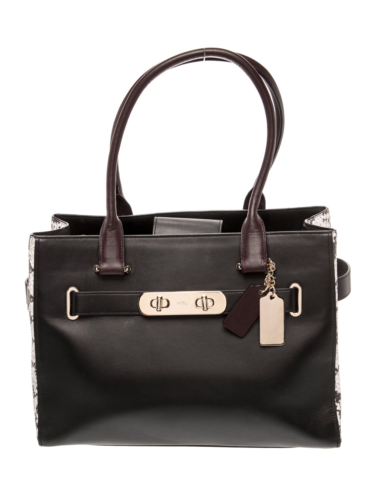 Coach Leather Top Handle Bag