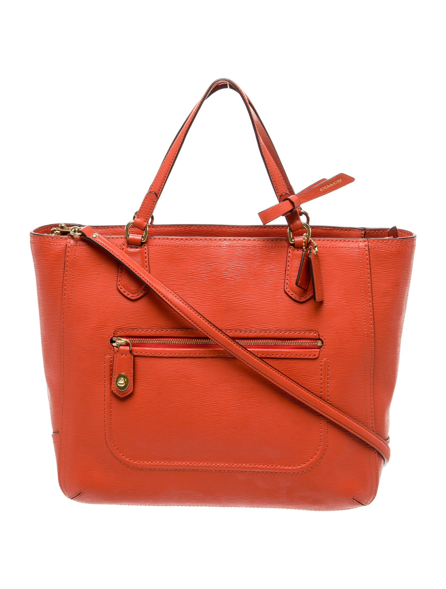 Coach Leather Top Handle Bag