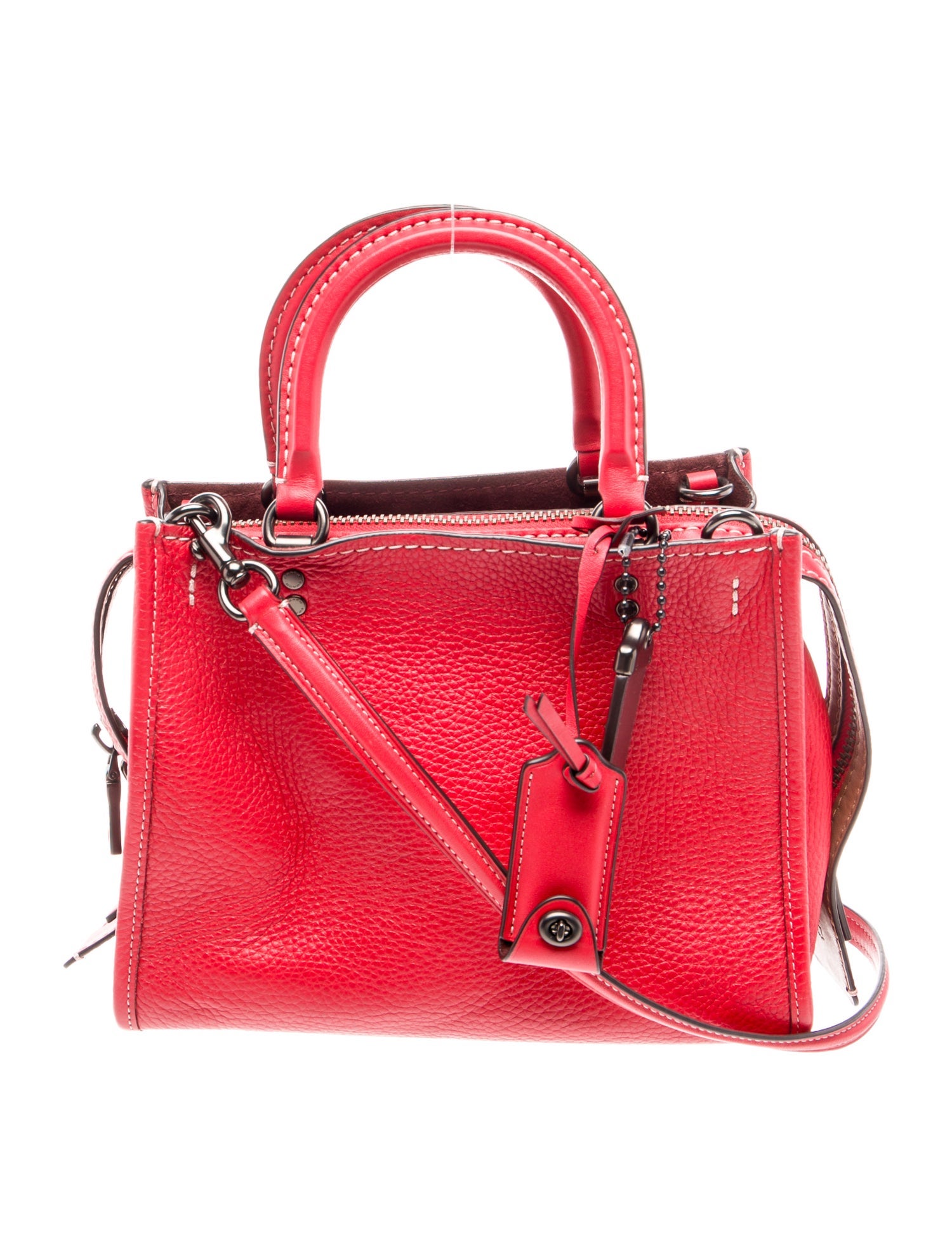 Coach Leather Top Handle Bag