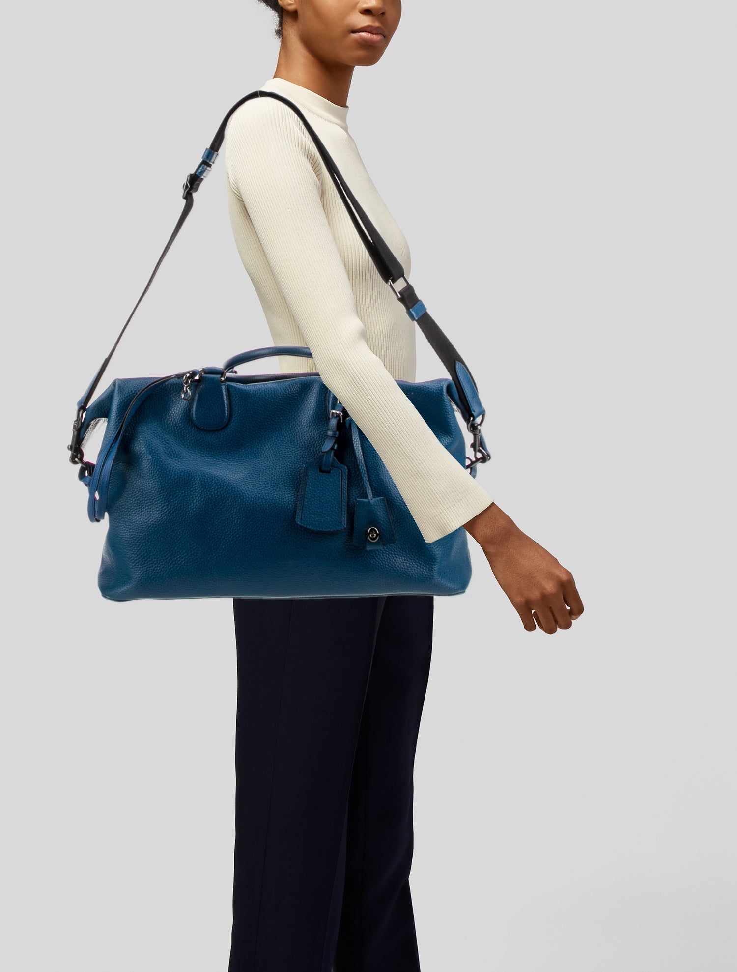 Coach Leather Weekender Bag