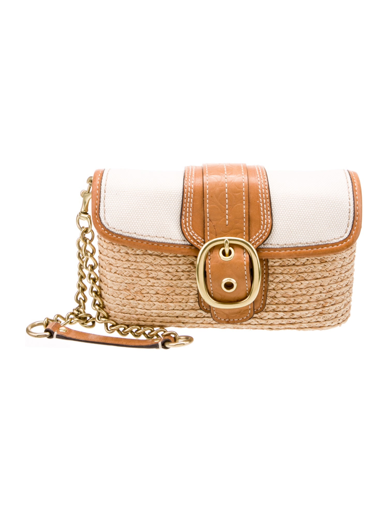 Coach Straw Crossbody Bag