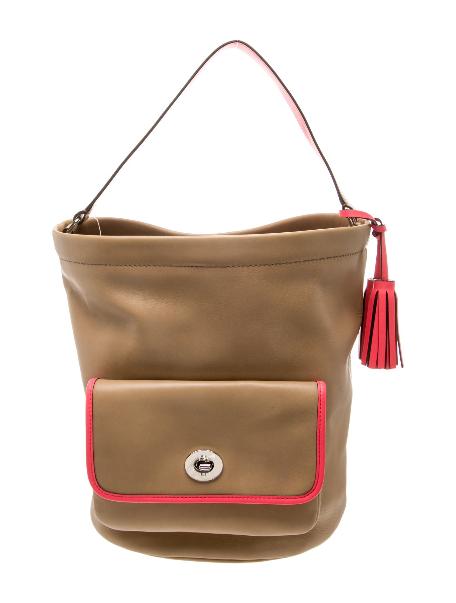 Coach Leather Bucket Bag