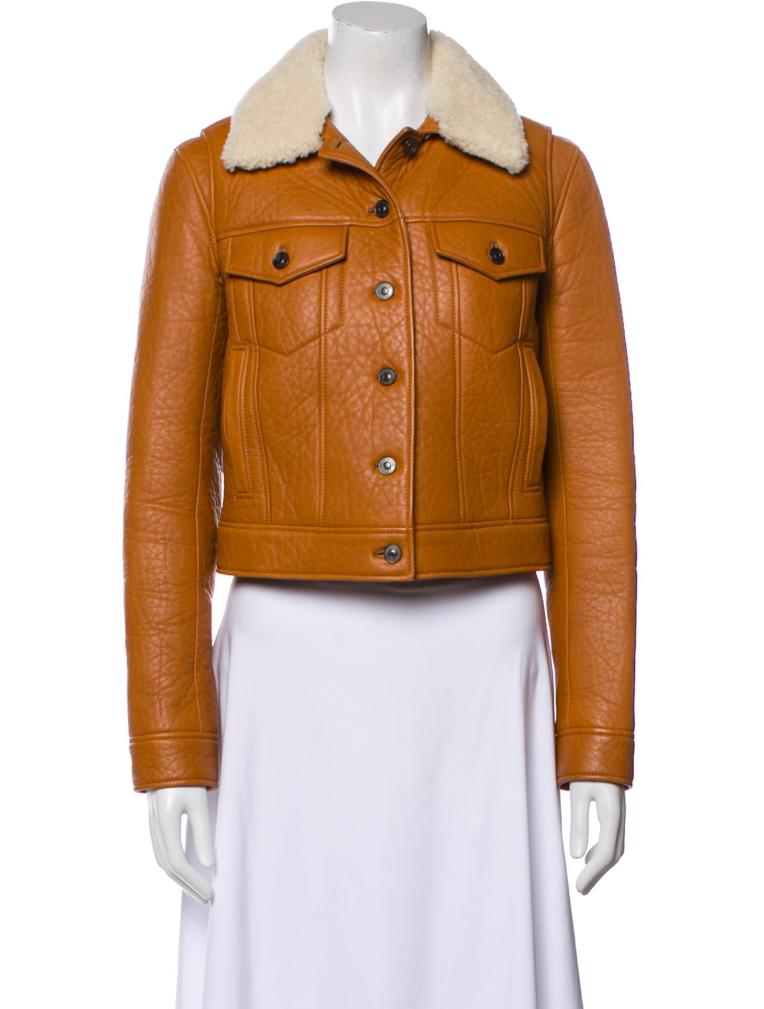 Coach Lamb Leather Fur Jacket