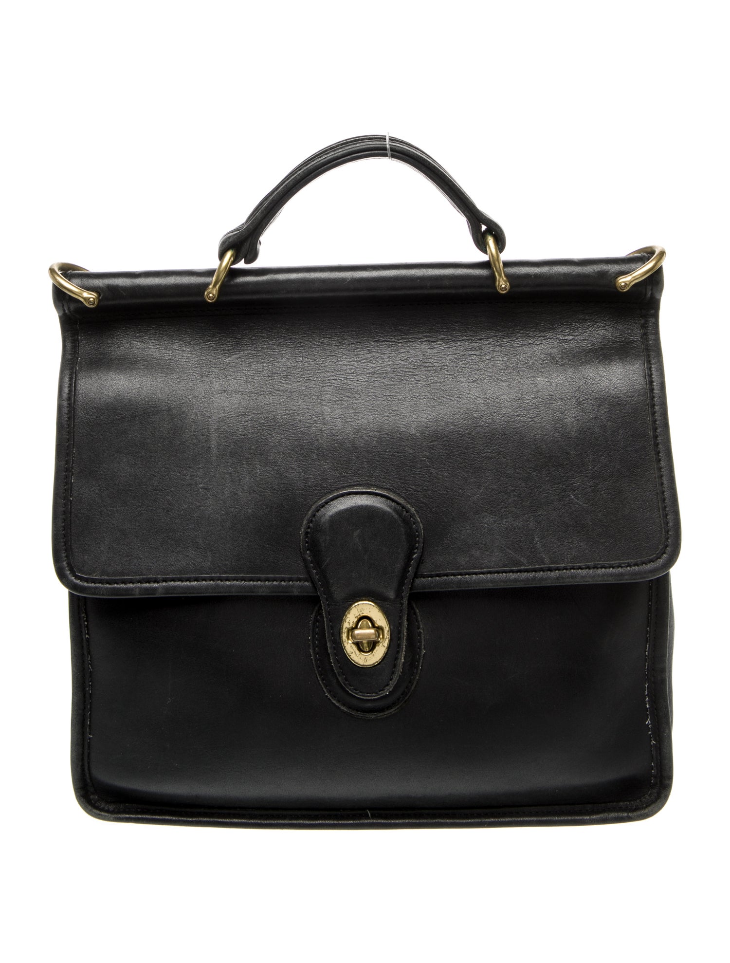 Coach Leather Top Handle Bag Vintage