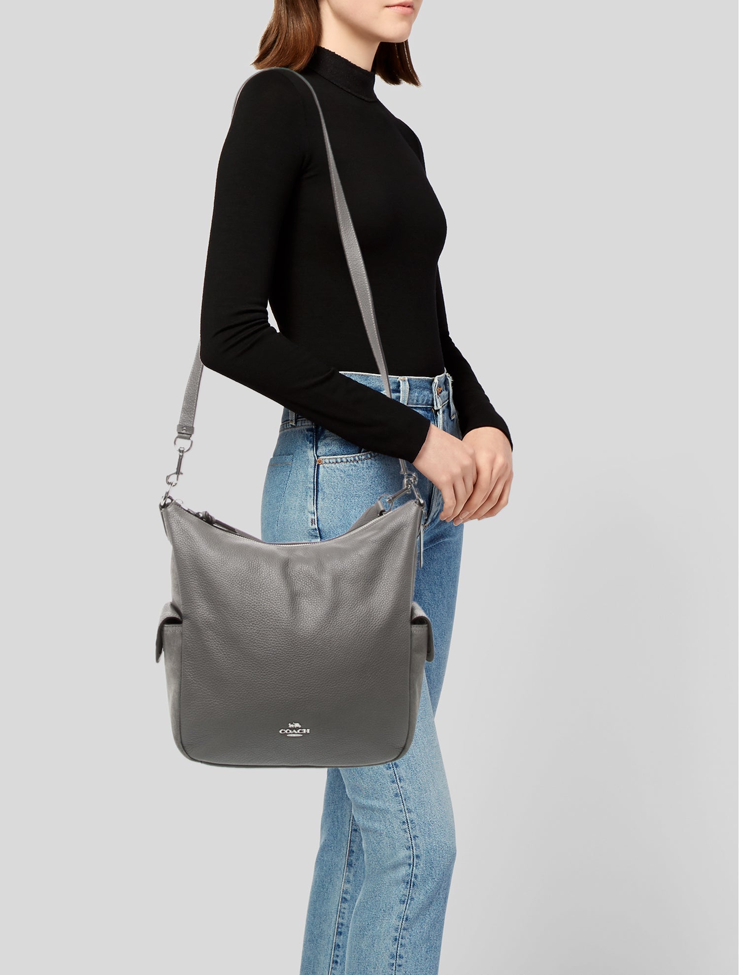 Coach Leather Top Handle Bag