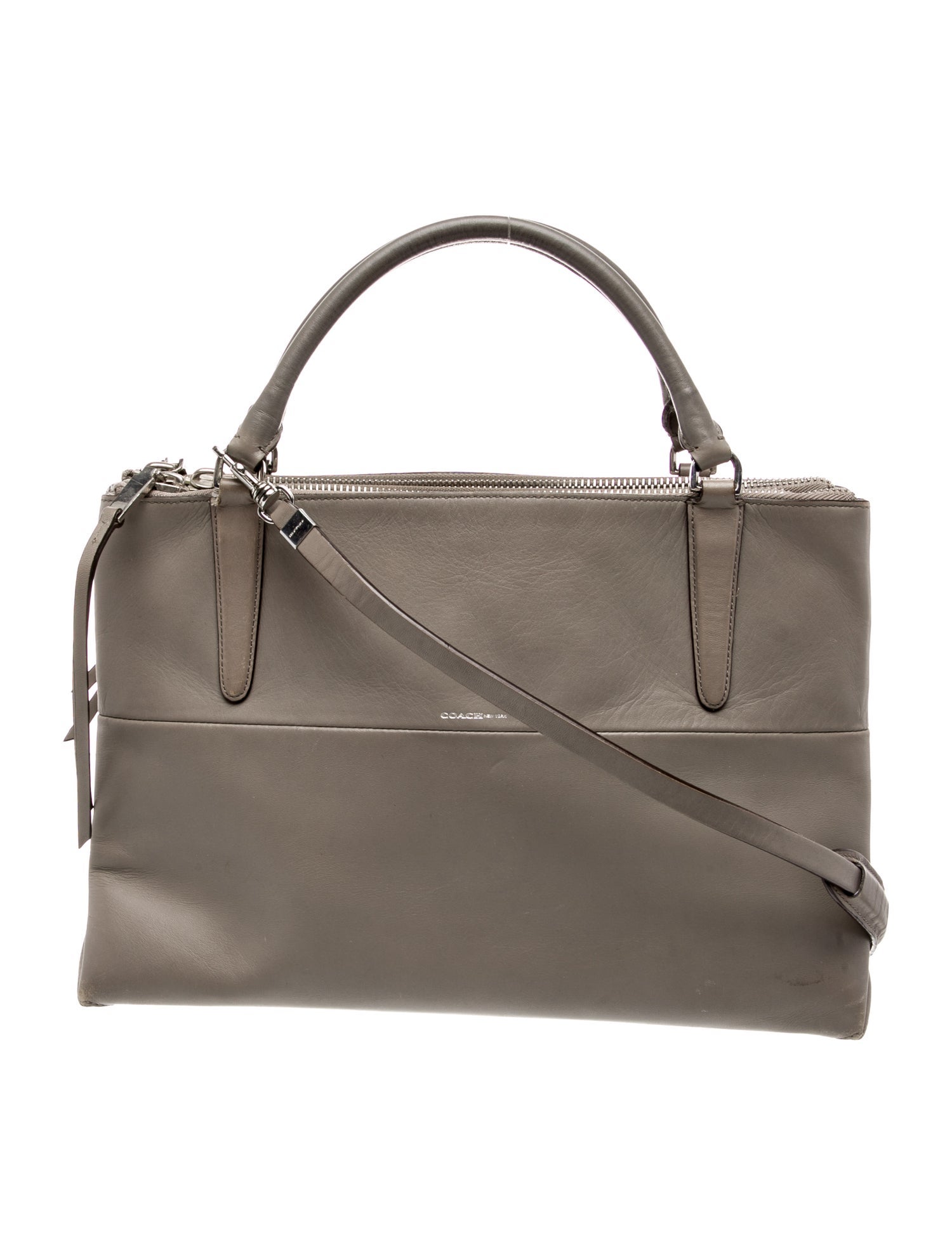 Coach Leather Top Handle Bag