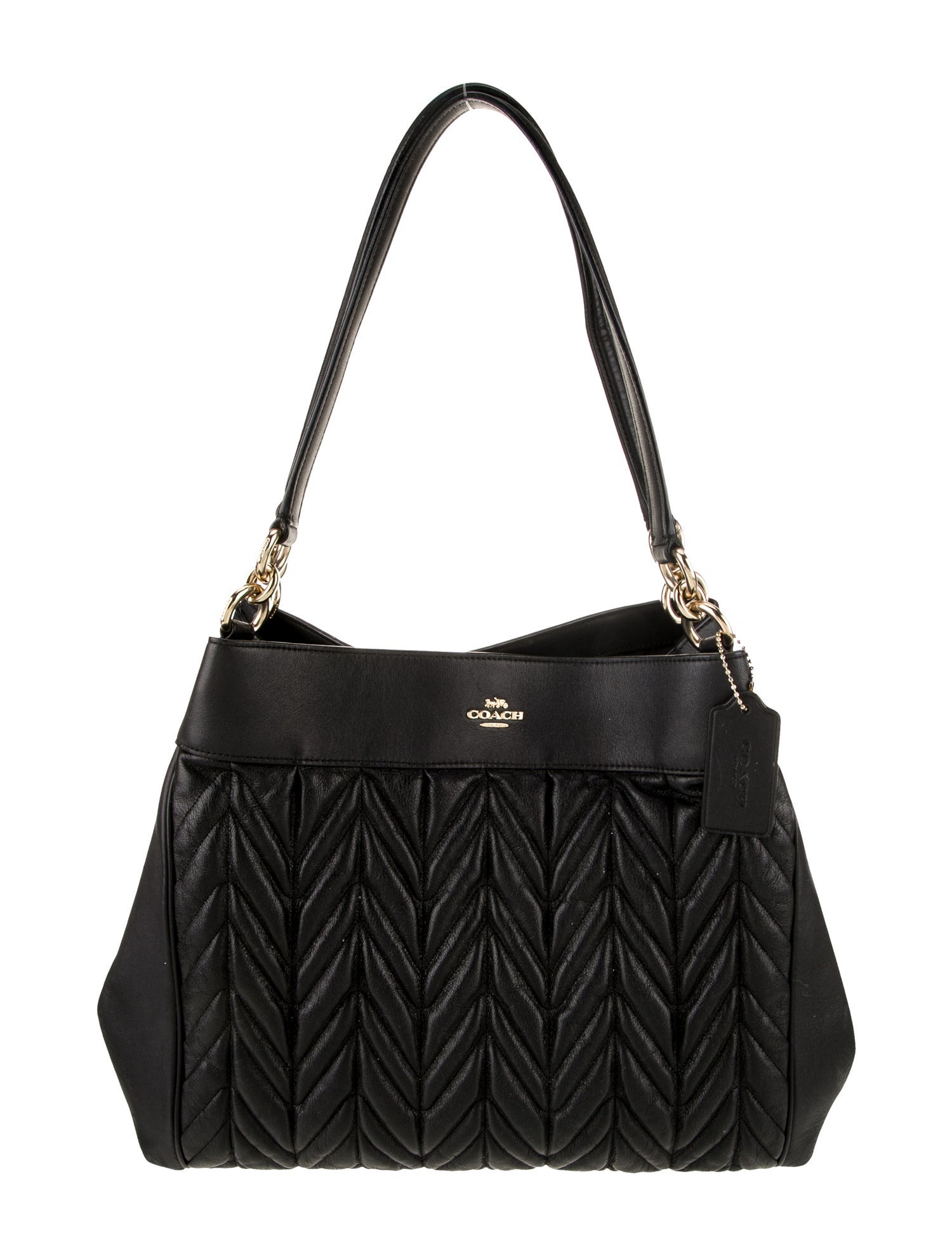 Coach Leather Top Handle Bag