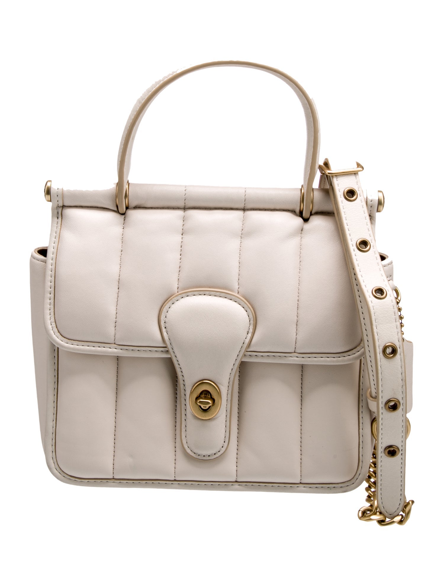 Coach Leather Top Handle Bag