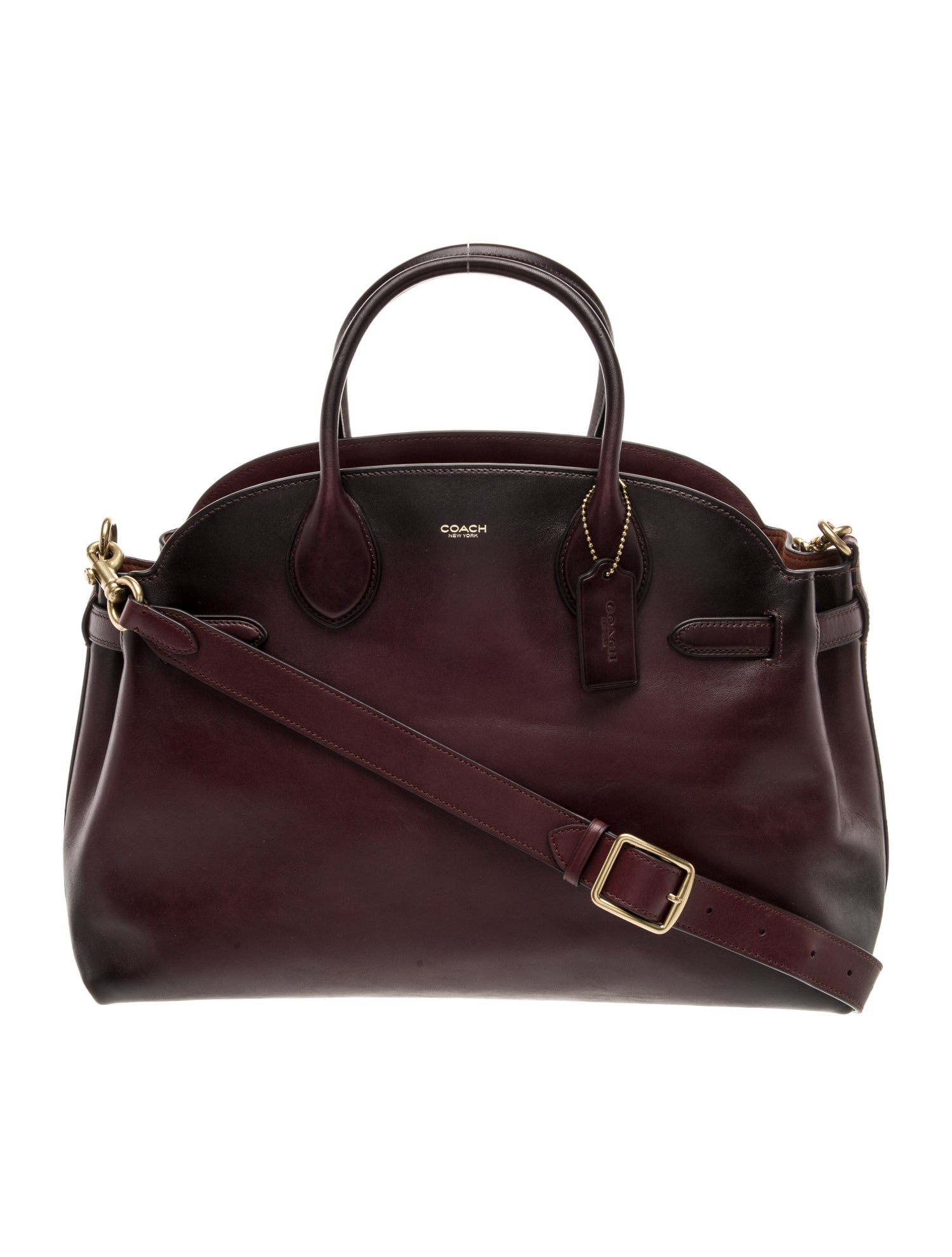 Coach Leather Top Handle Bag