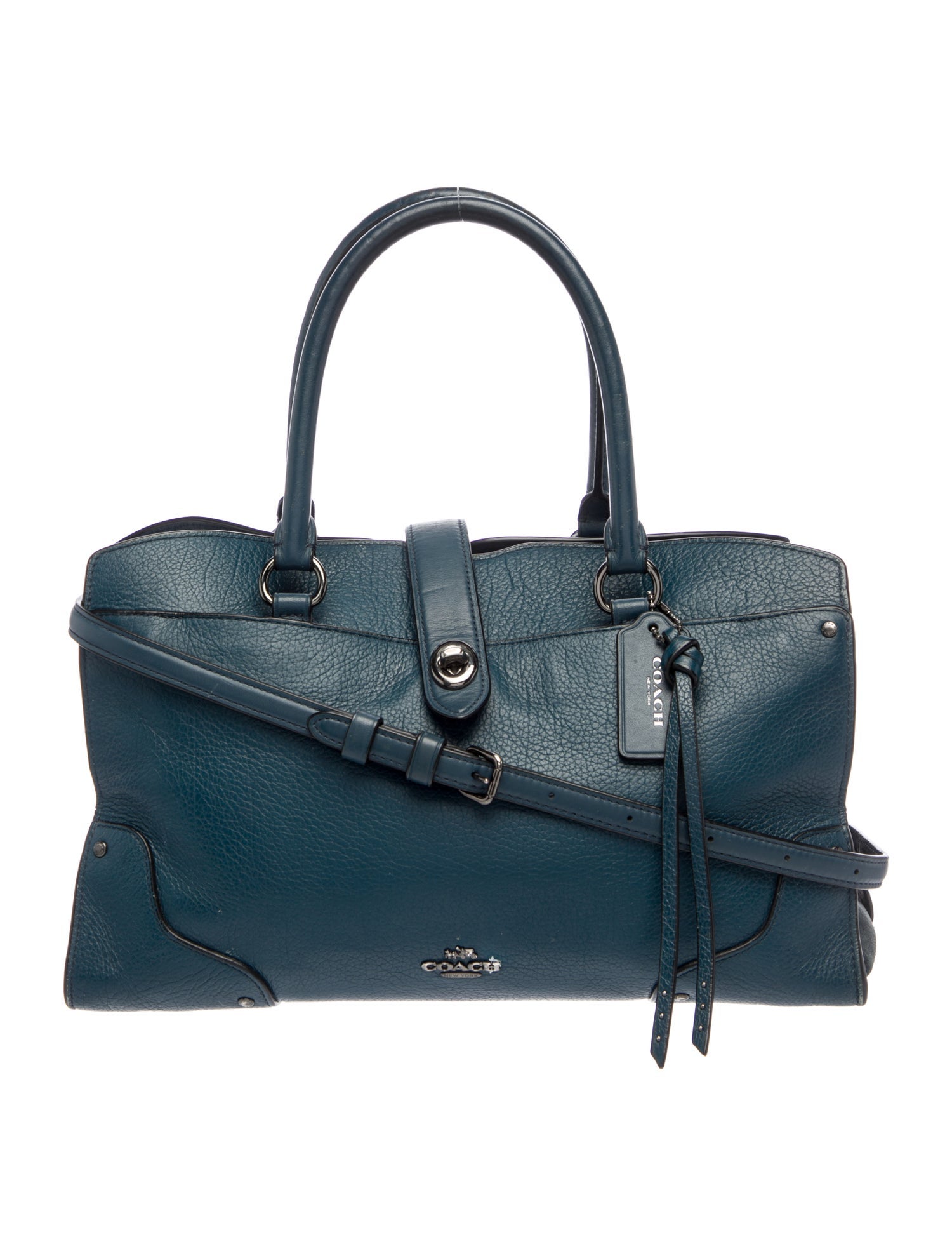 Coach Leather Top Handle Bag