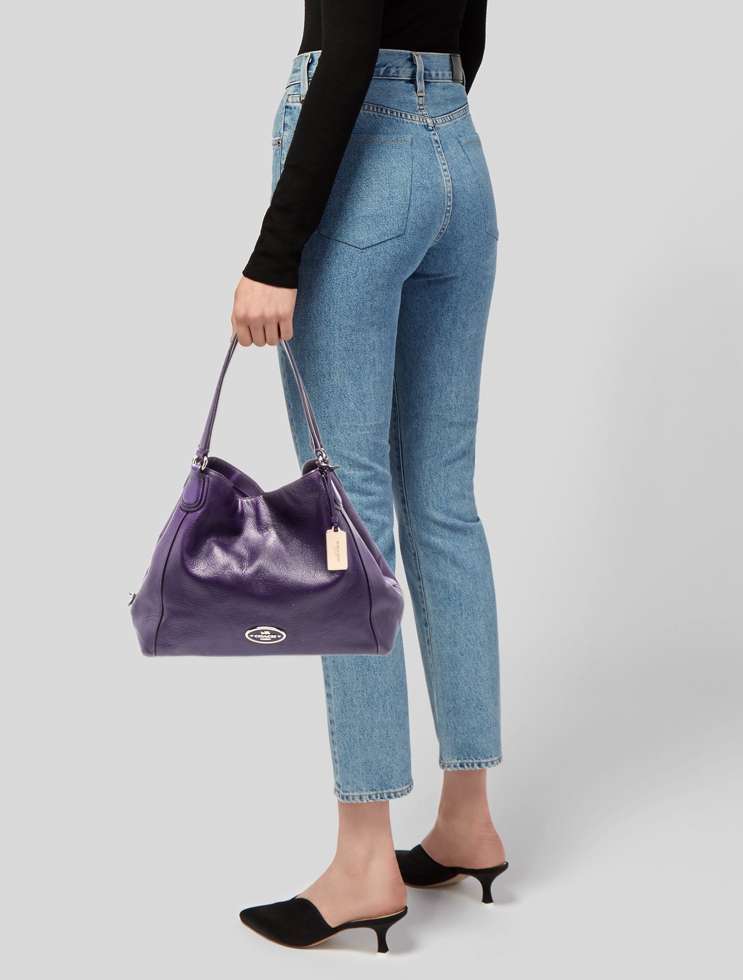 Coach Leather Top Handle Bag