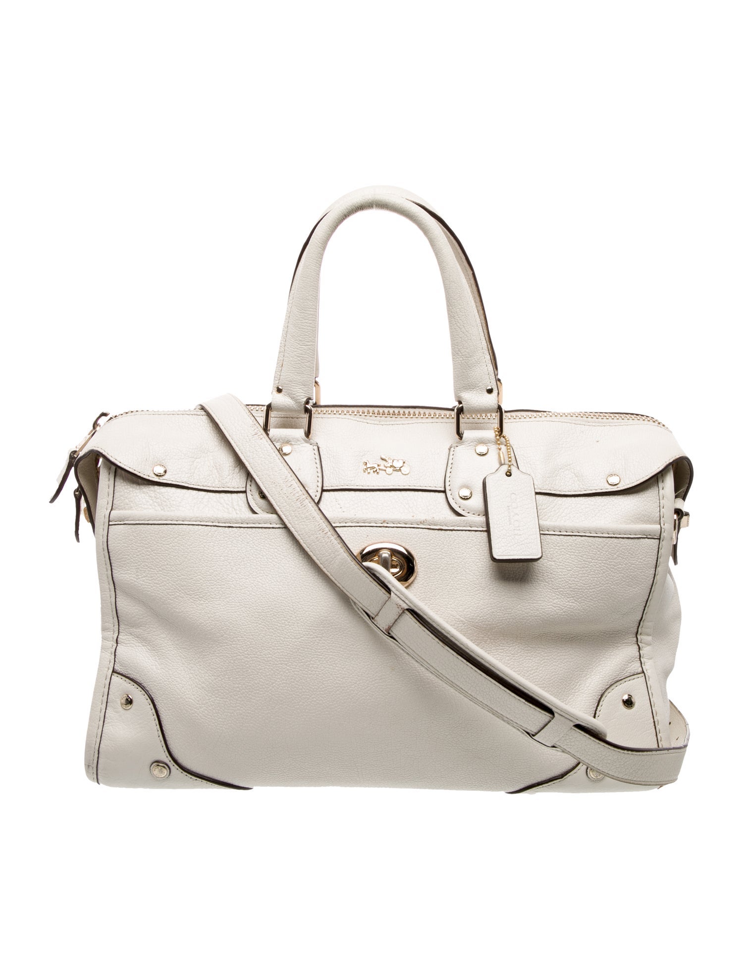 Coach Leather Top Handle Bag