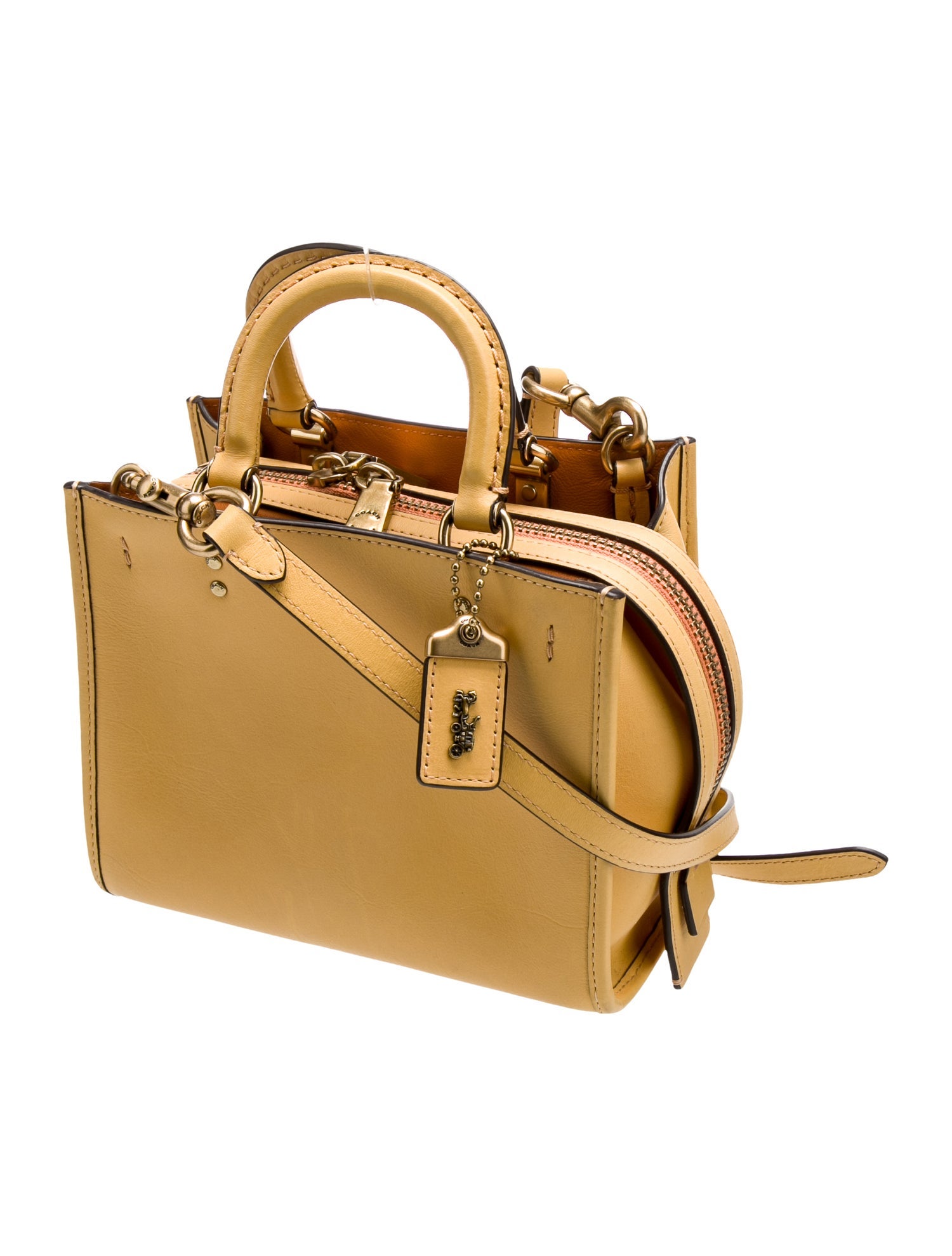 Coach Leather Top Handle Bag