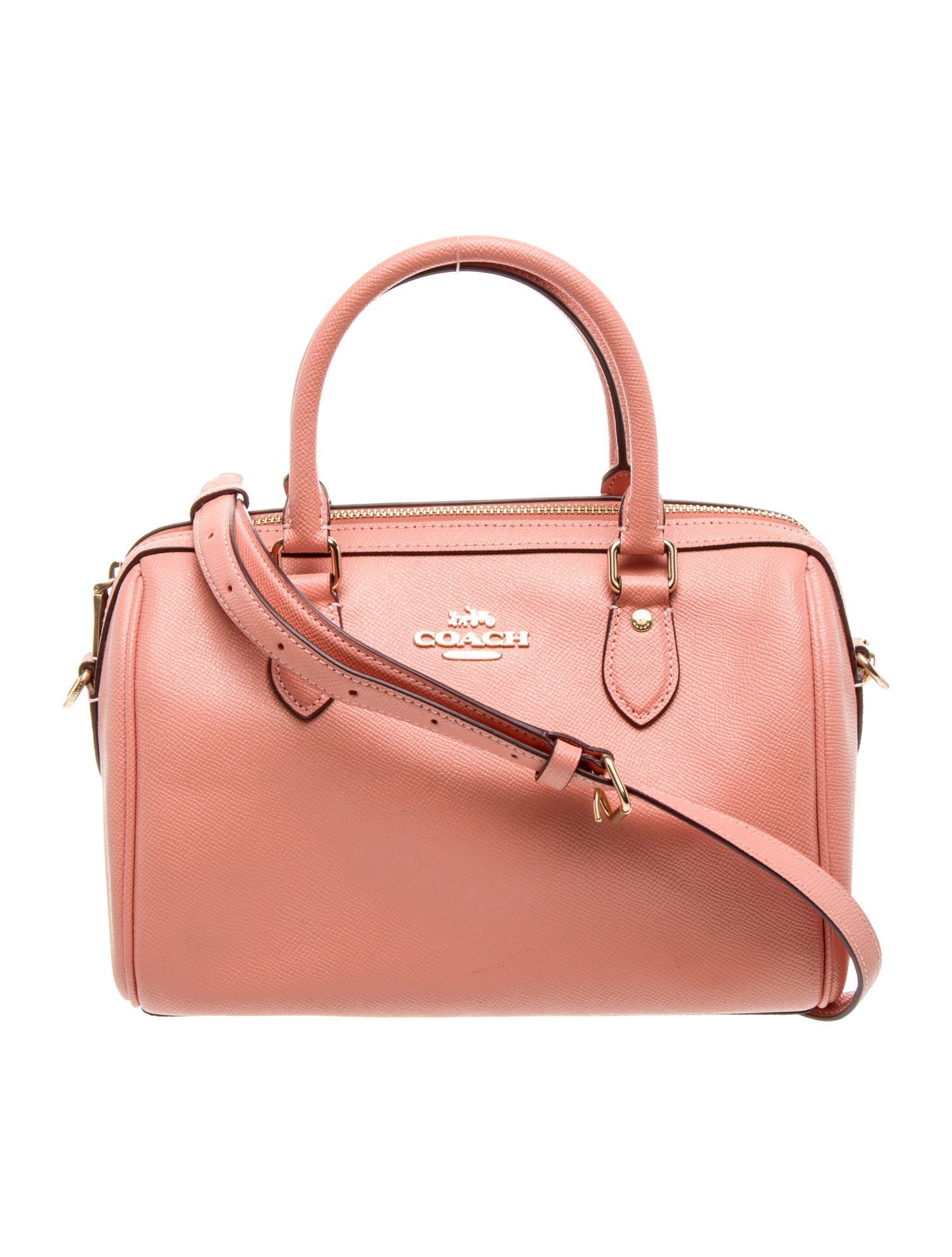 Coach Saffiano Leather Top Handle Bag