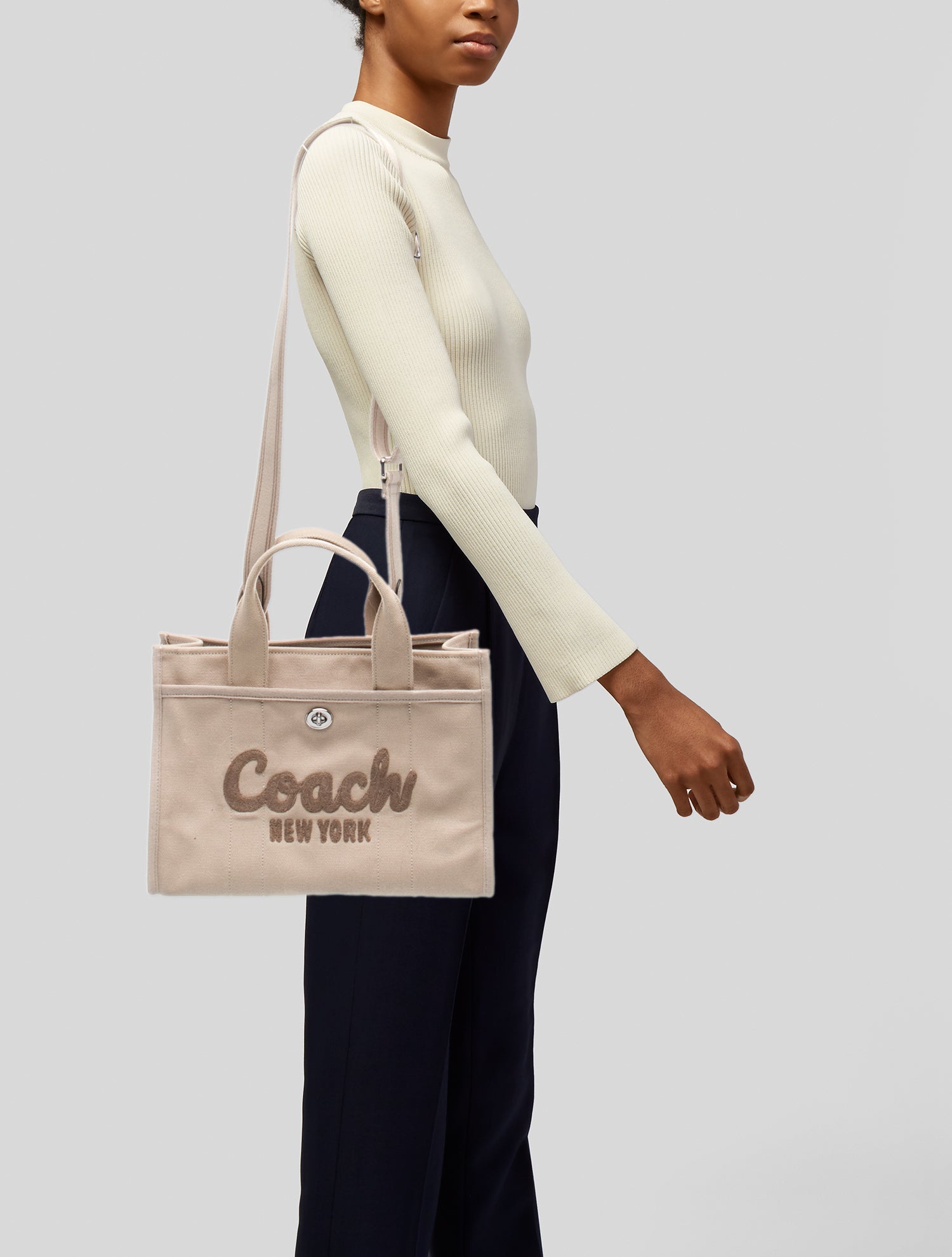 Coach Canvas Top Handle Bag