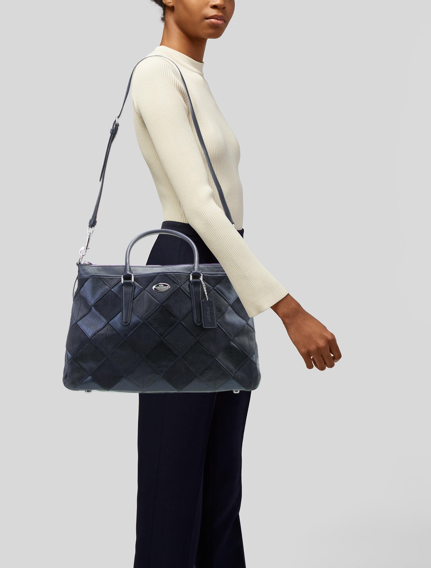 Coach Leather Top Handle Bag