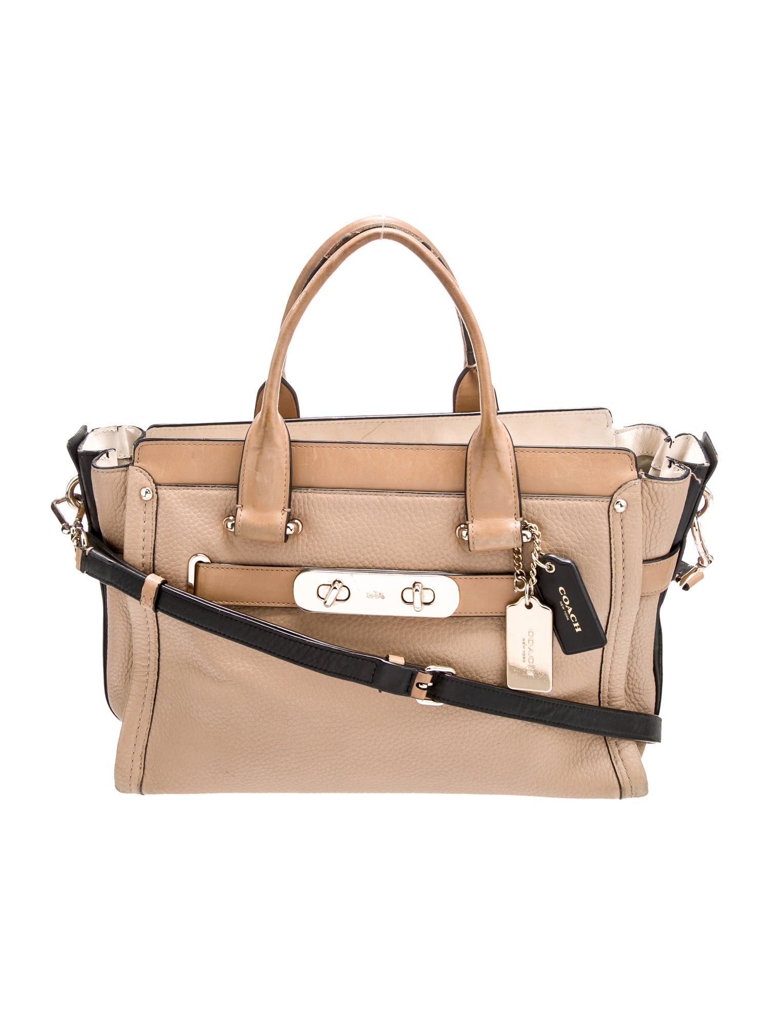 Coach Leather Top Handle Bag