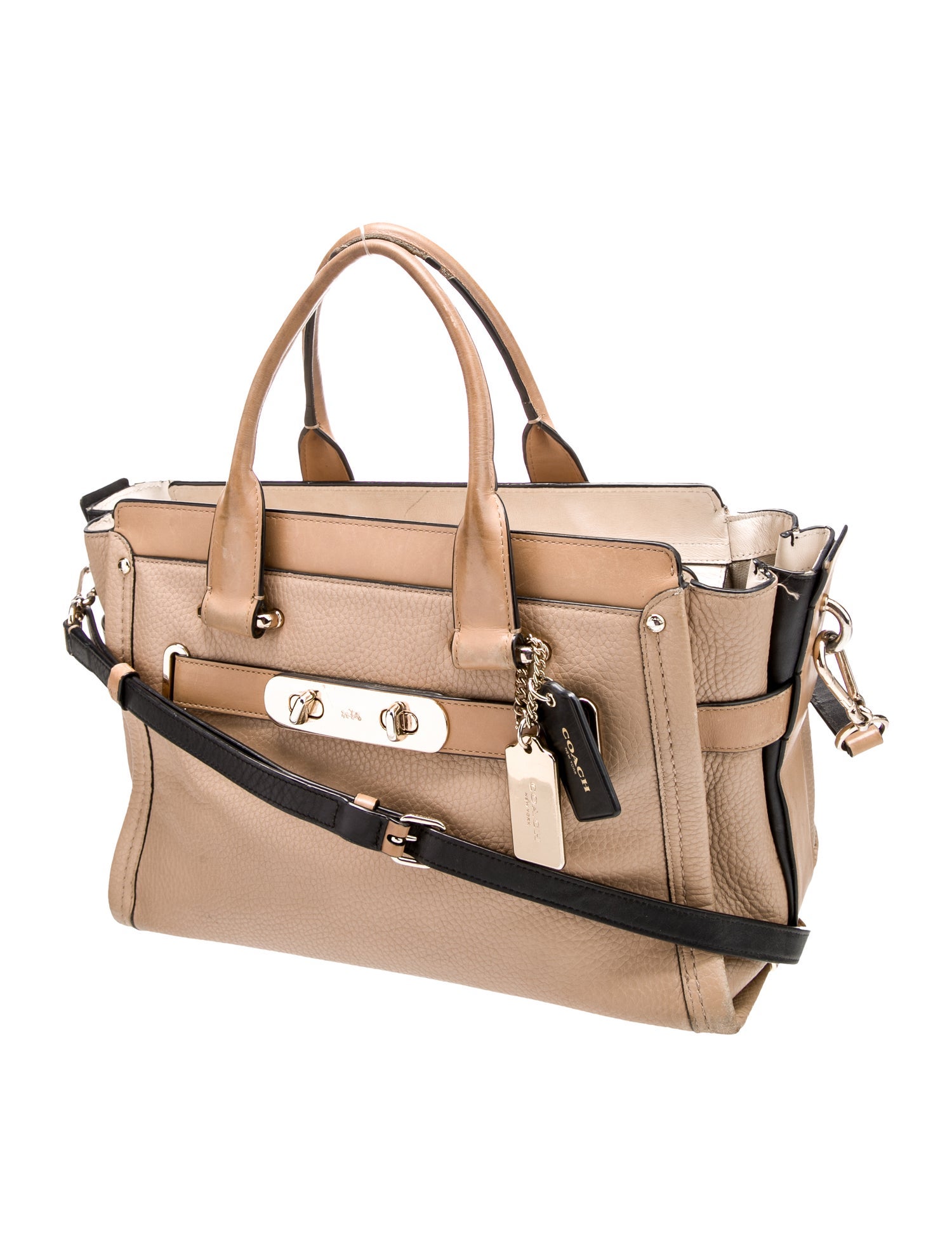 Coach Leather Top Handle Bag