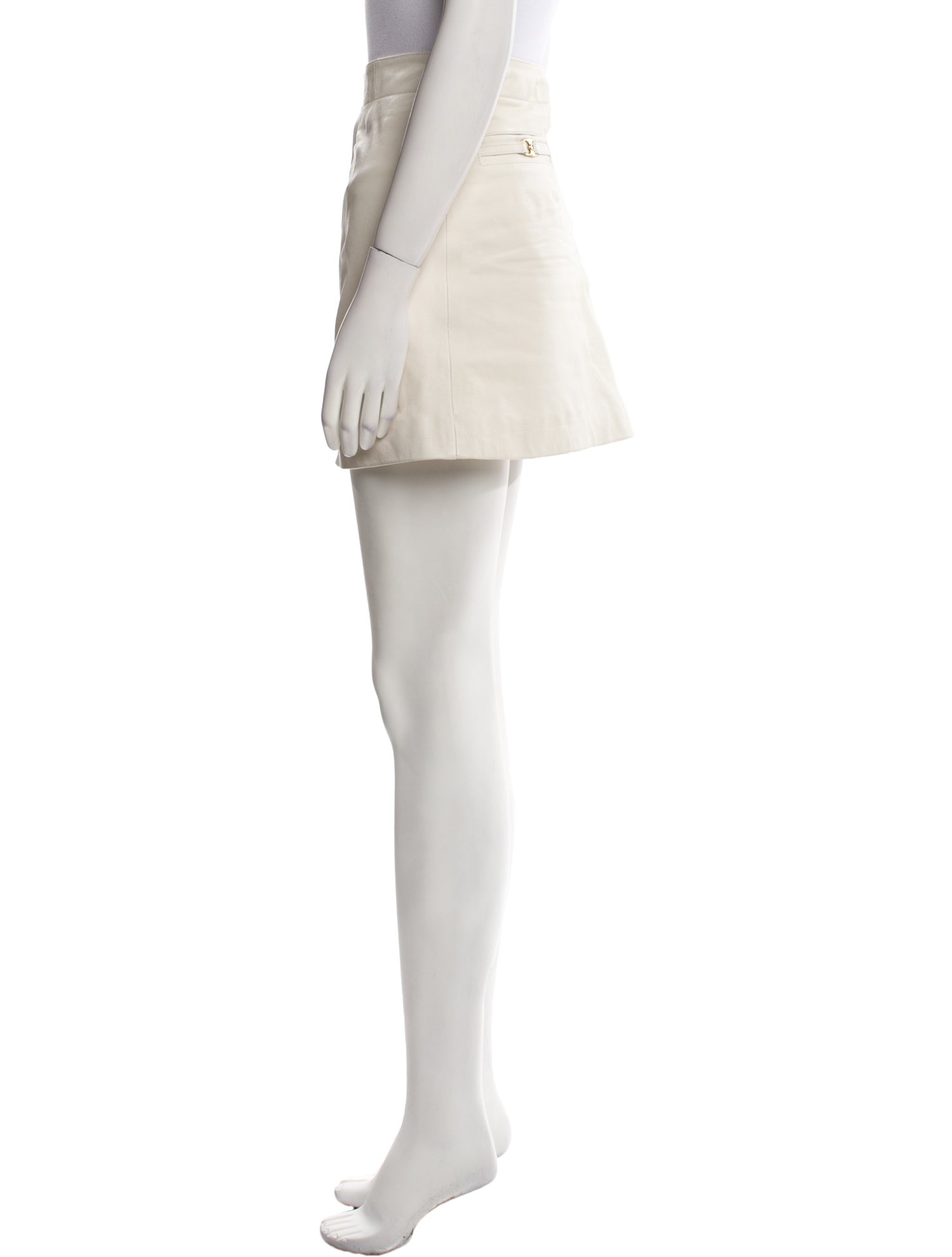 Coach Leather Mini Skirt