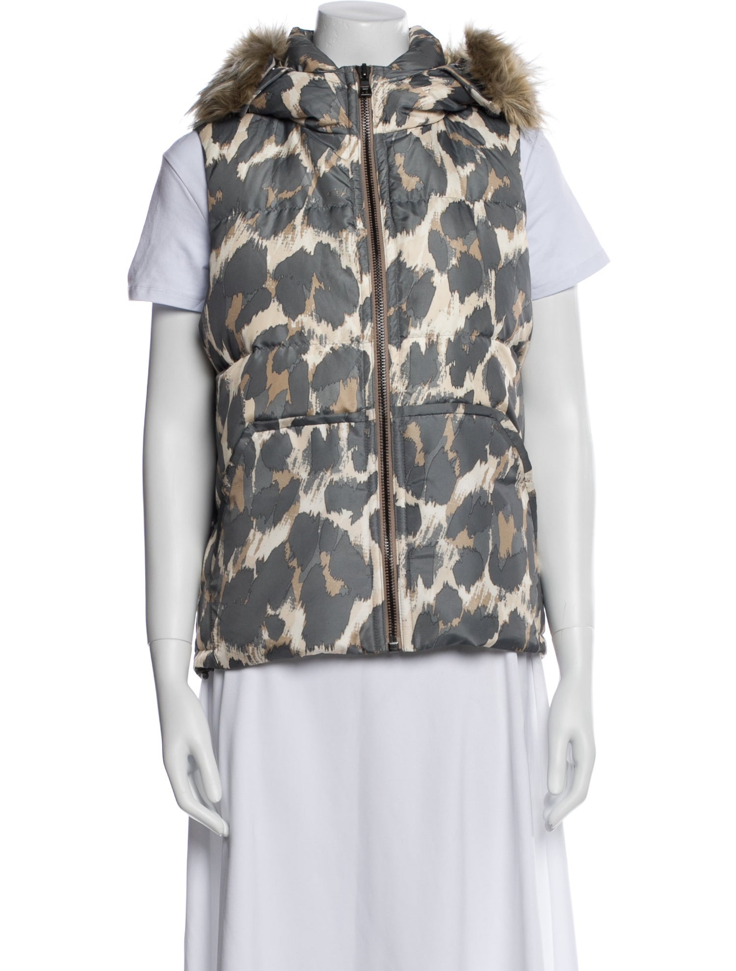 Coach Animal Print Down Jacket