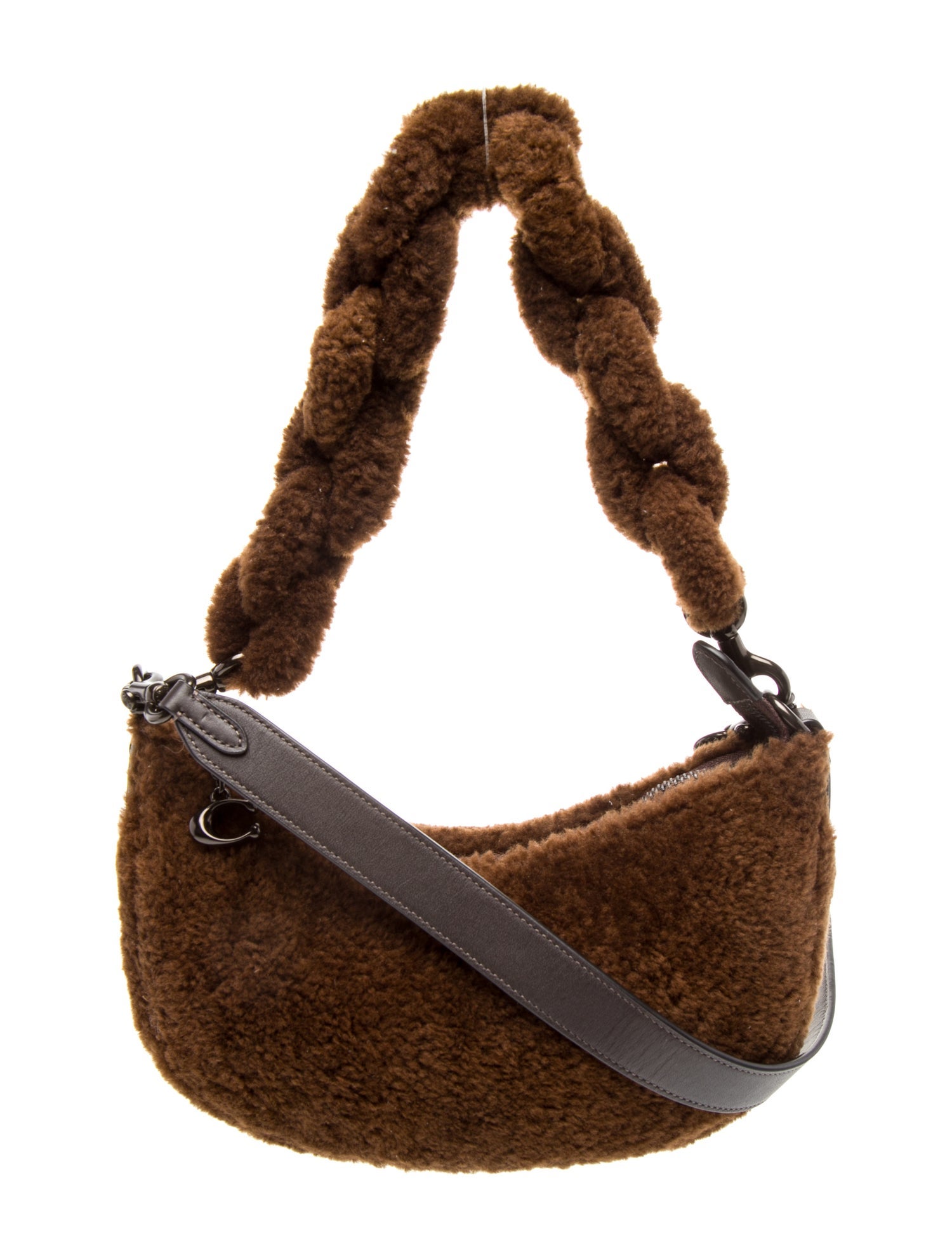 Coach Faux Fur Shoulder Bag