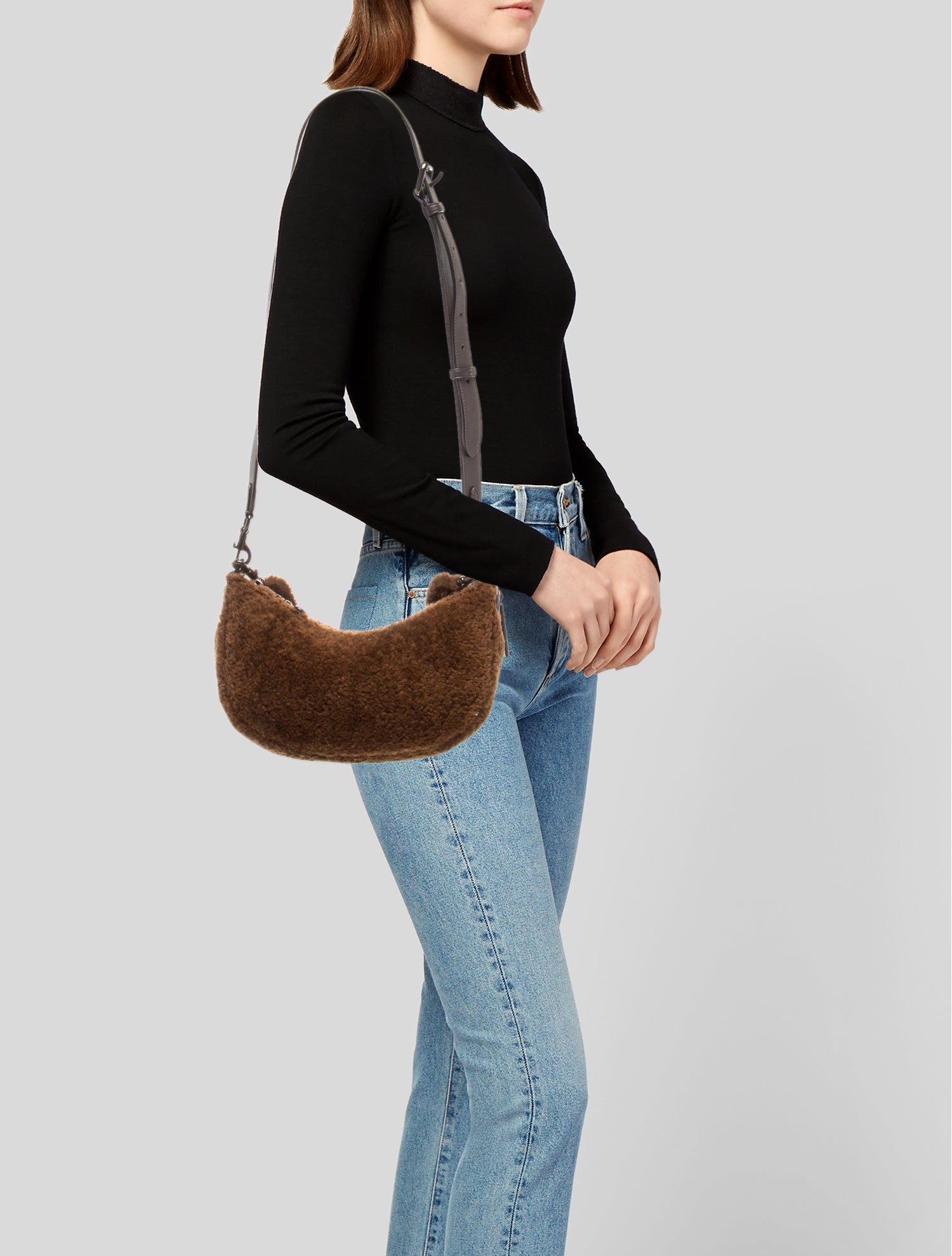 Coach Faux Fur Shoulder Bag