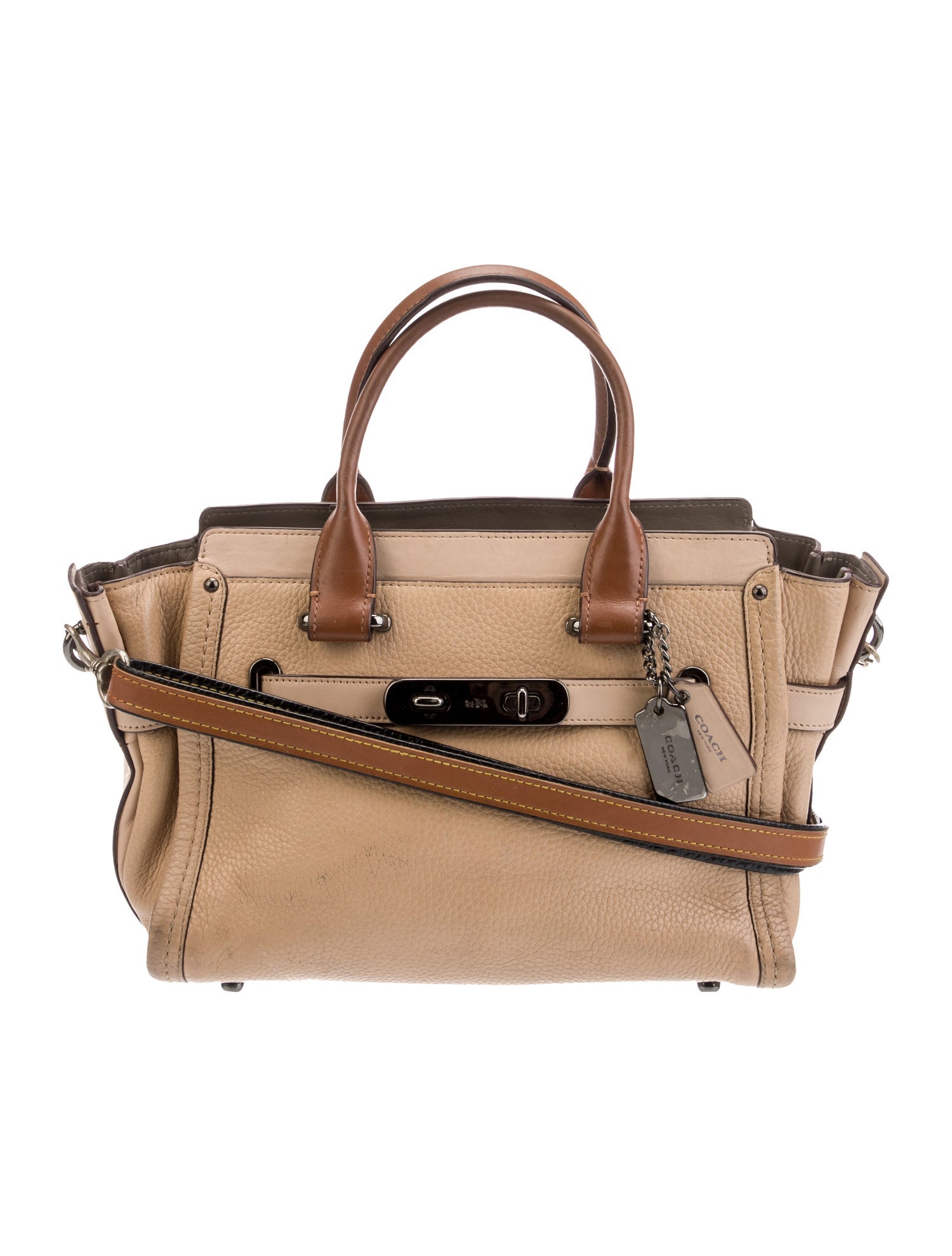 Coach Leather Top Handle Bag