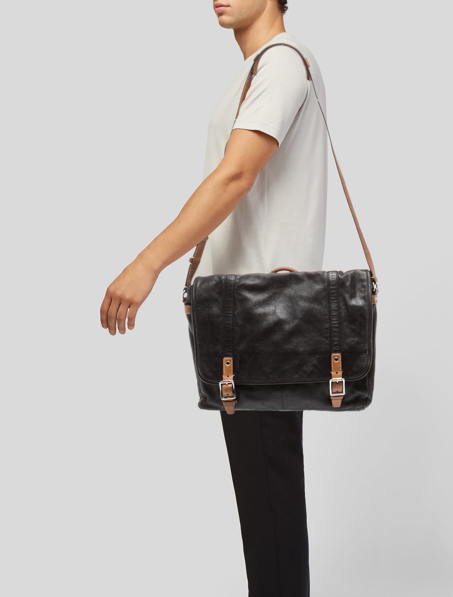 Coach Leather Messenger Bag