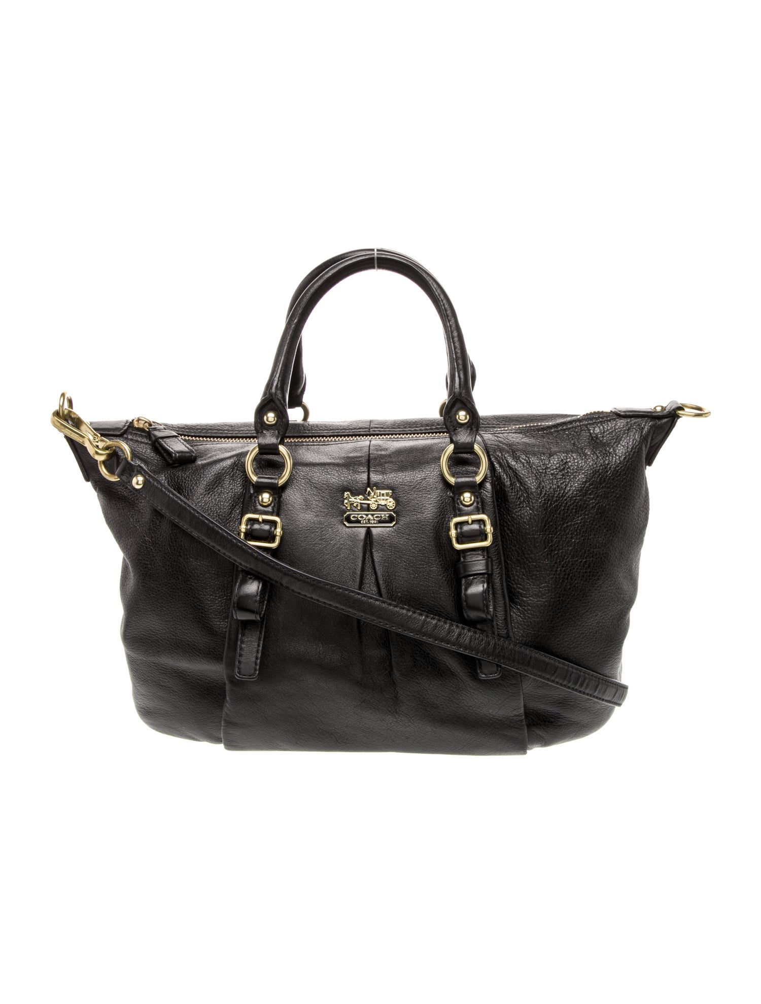 Coach Leather Top Handle Bag