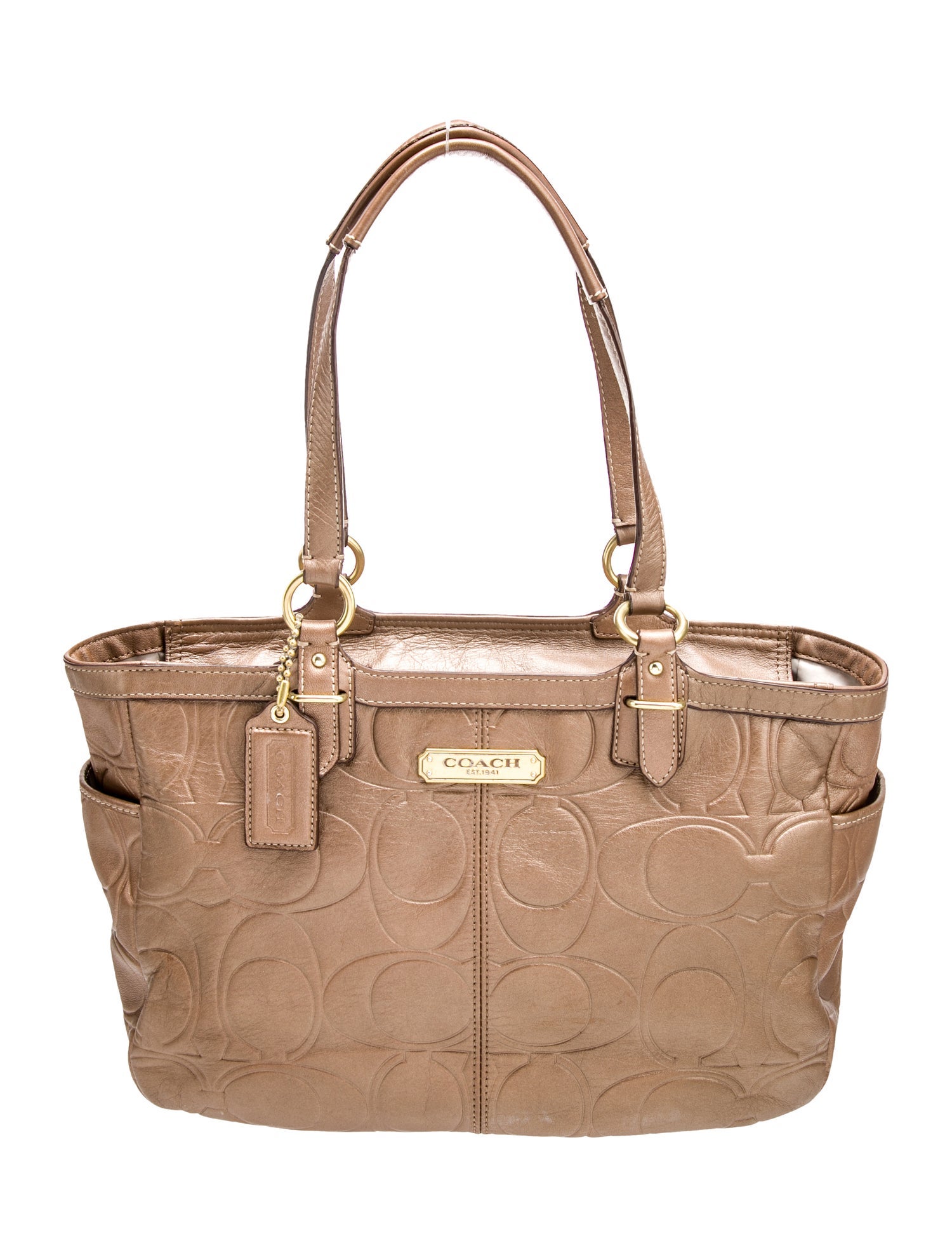 Coach Leather Top Handle Bag