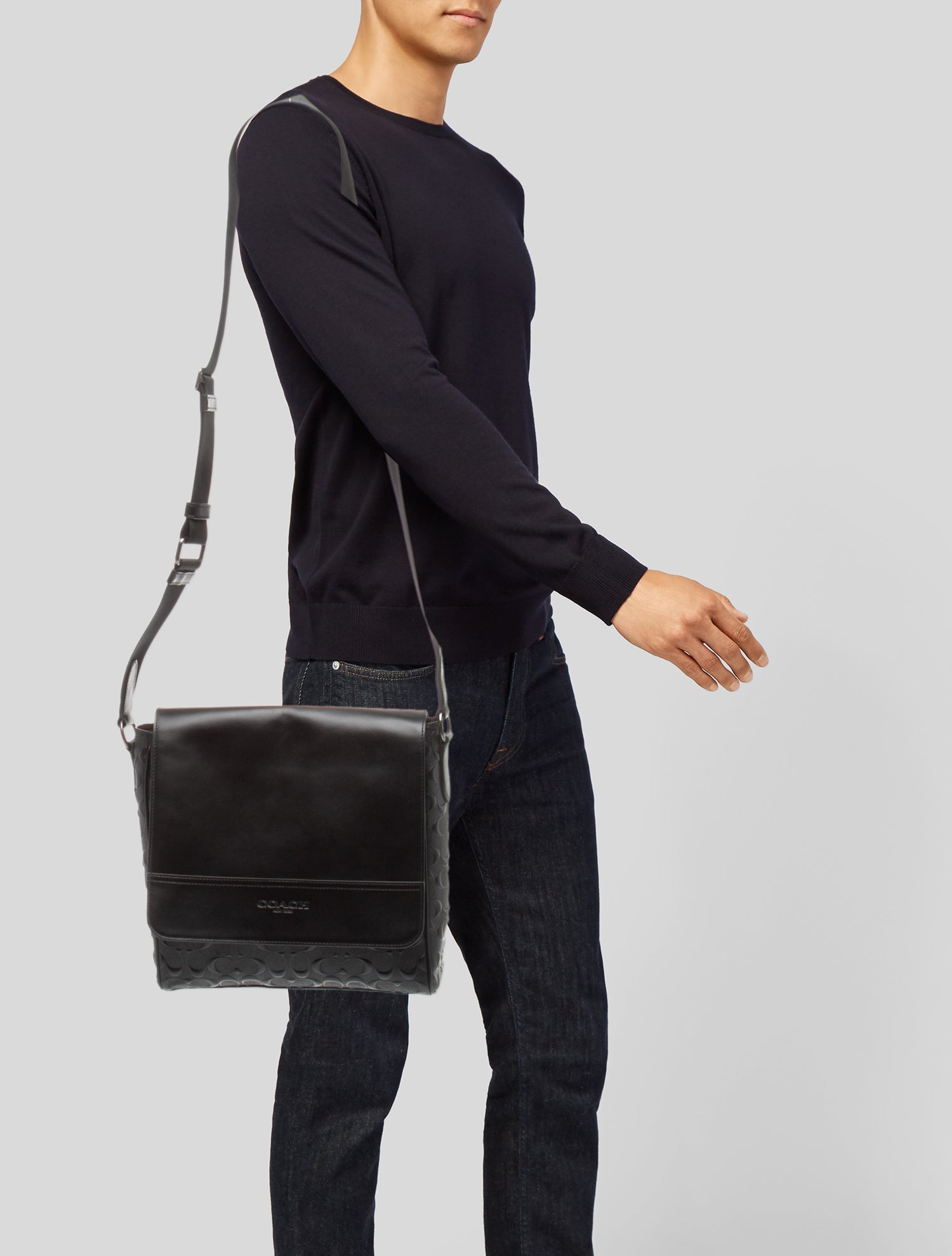 Coach Leather Messenger Bag