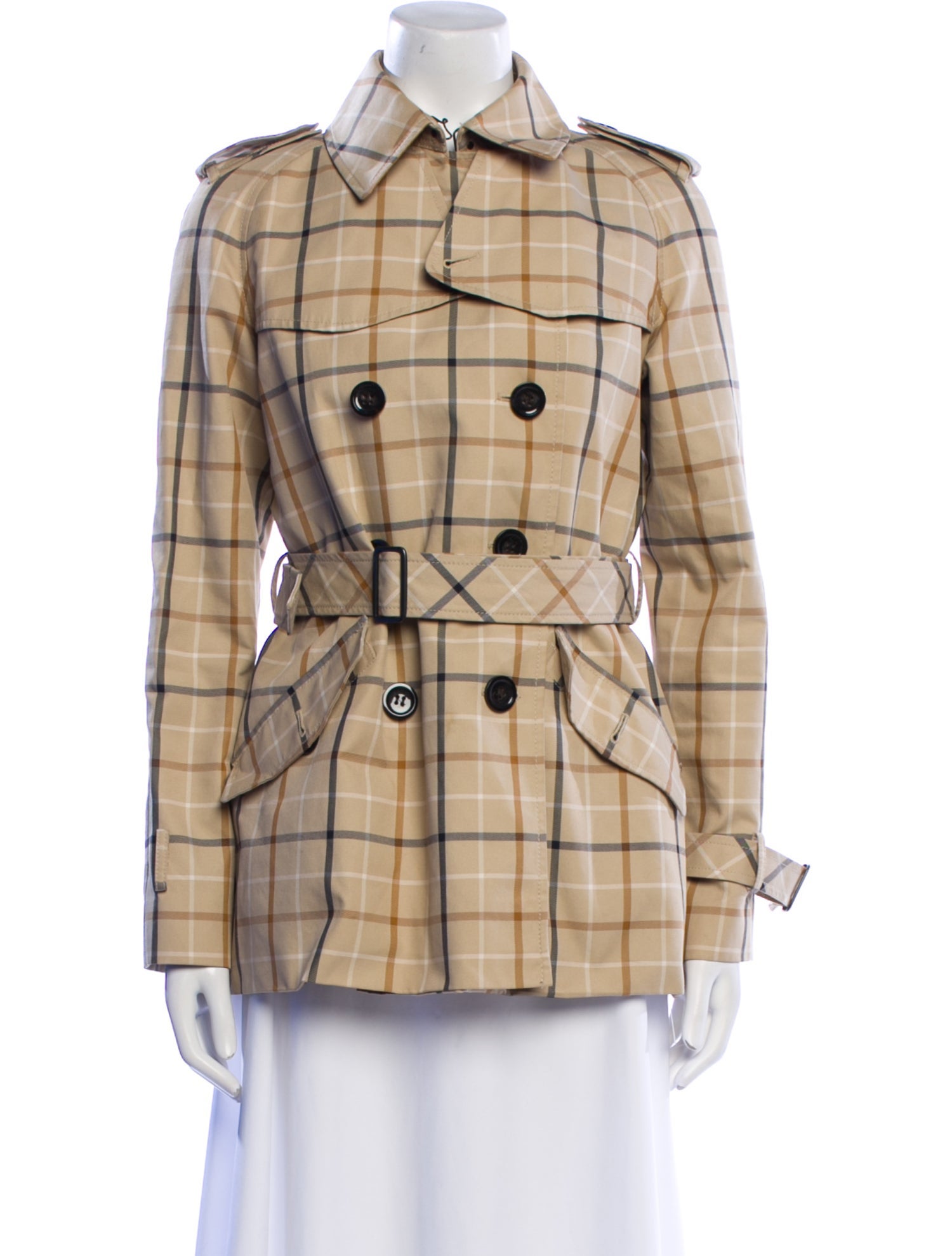 Coach Plaid Print Jacket