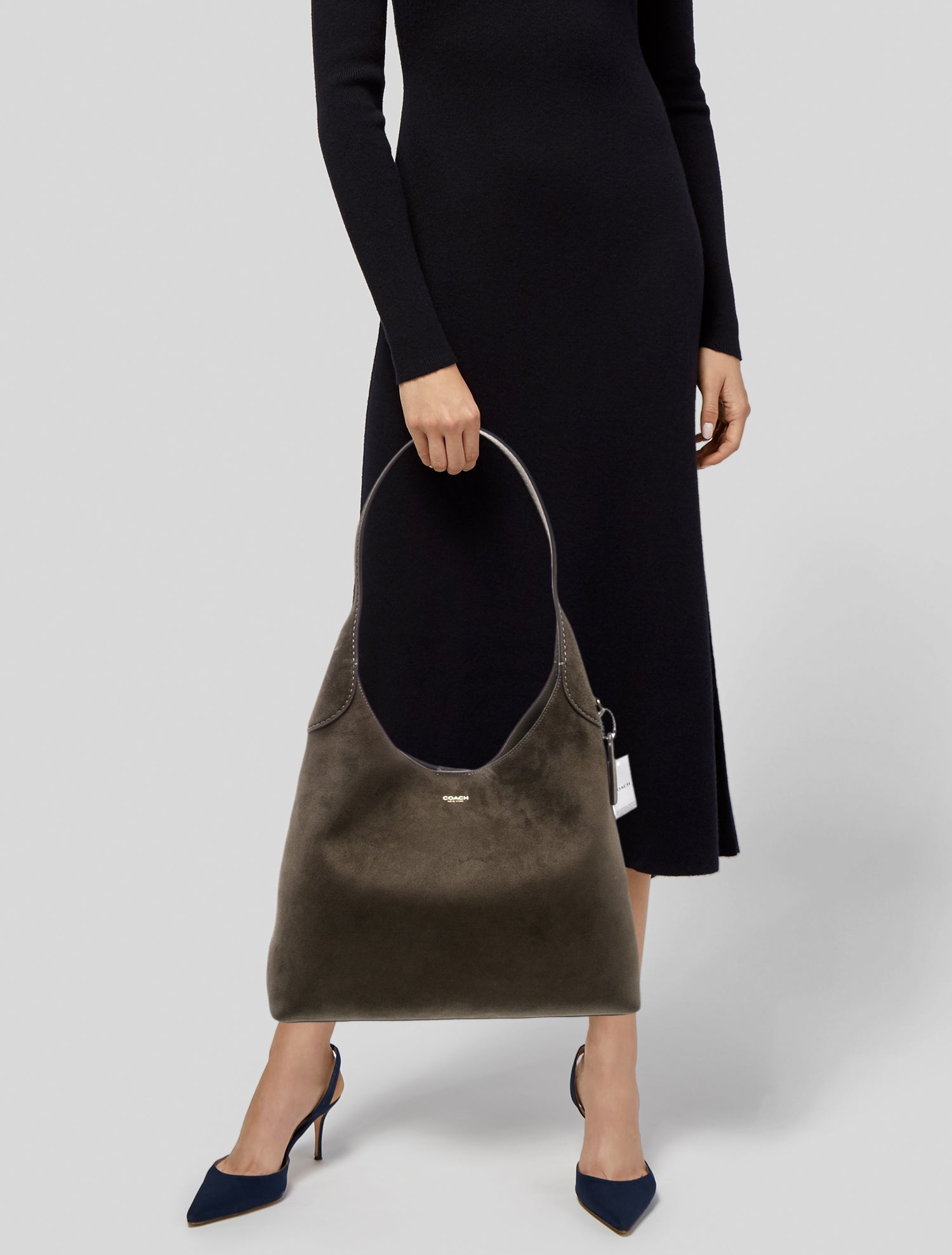 Coach Suede Shoulder Bag