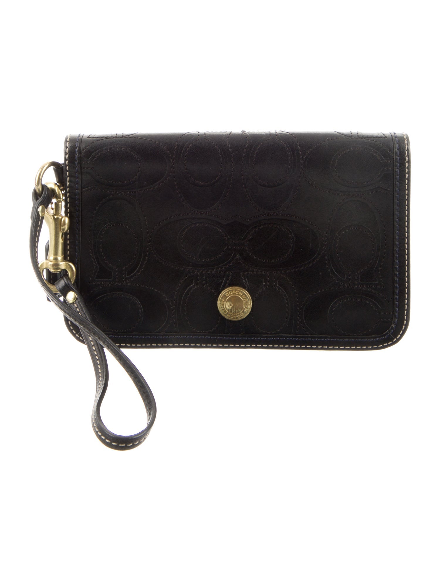 Coach Leather Wristlet