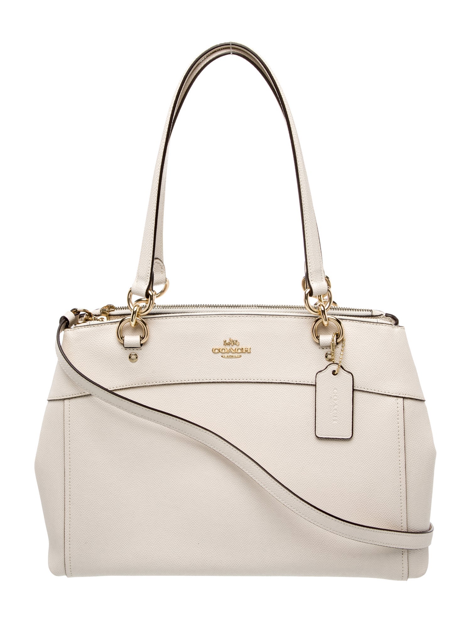 Coach Saffiano Leather Top Handle Bag