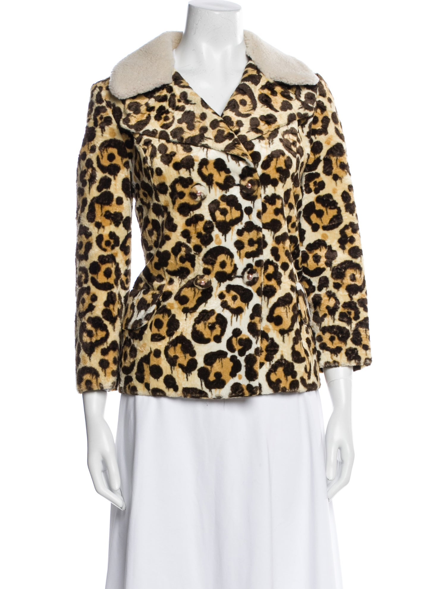 Coach Animal Print Fur Coat
