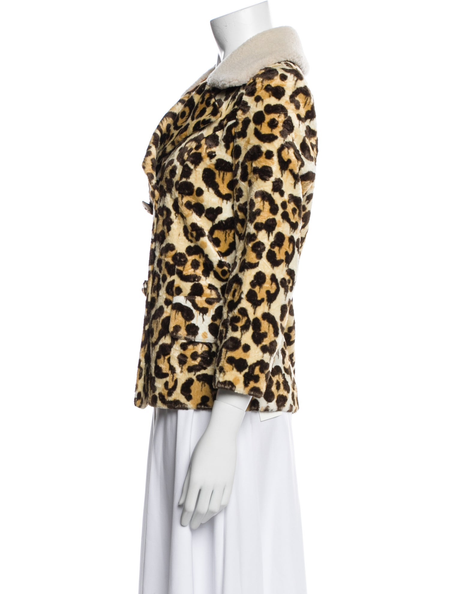 Coach Animal Print Fur Coat