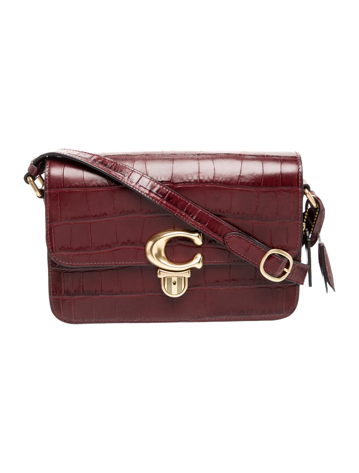 Coach Embossed Leather Crossbody Bag