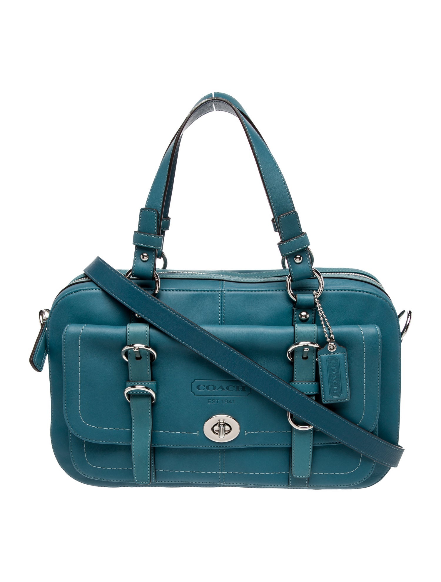 Coach Leather Top Handle Bag